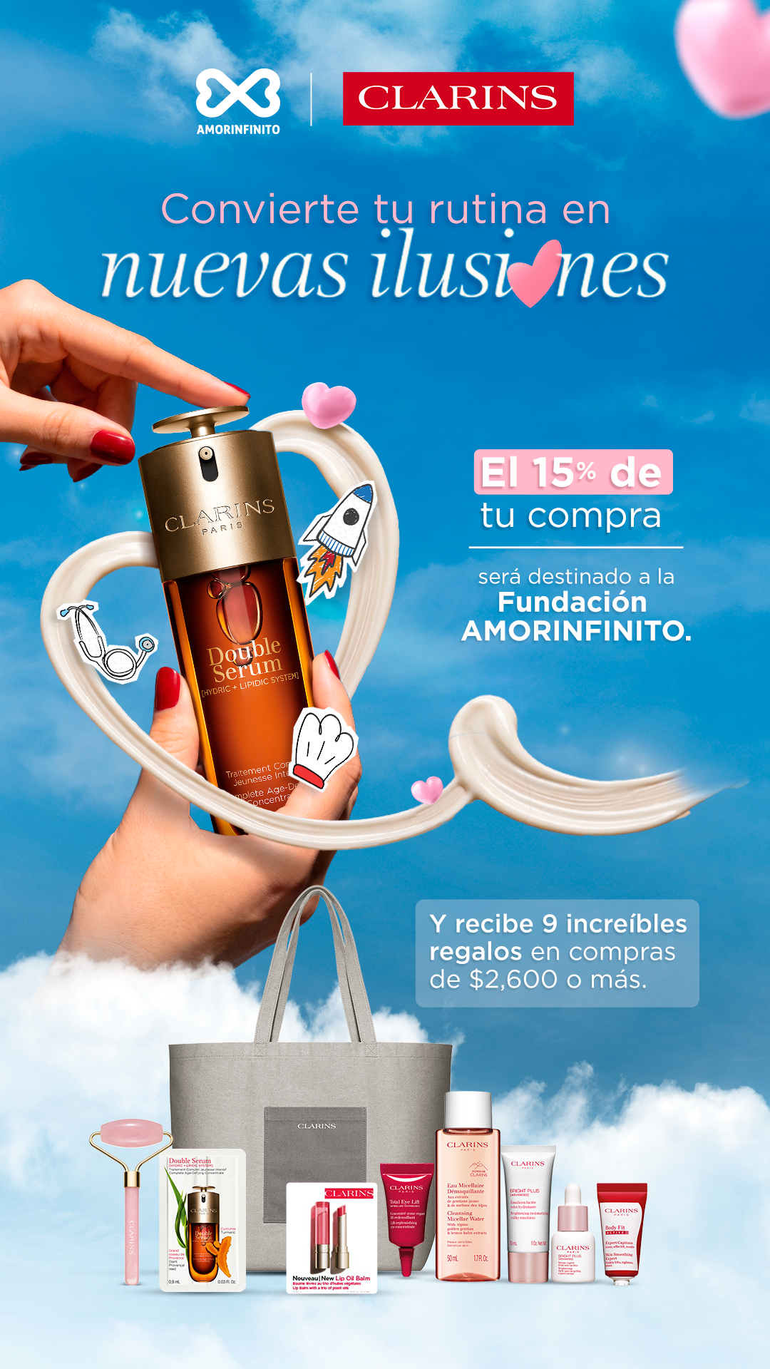 Clarins Facebook ad