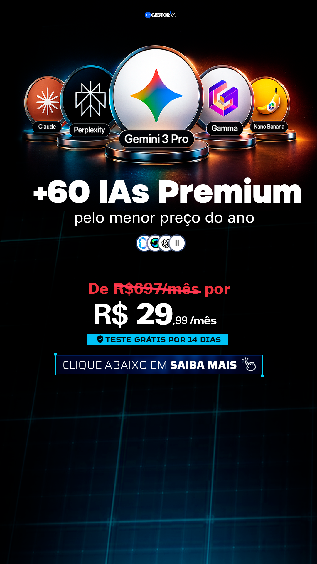 Gestor IA Digital Facebook ad from Jan 11, 2026
