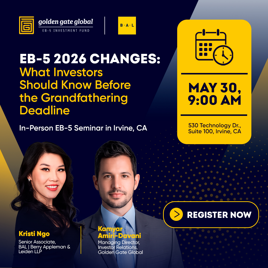 EB-5 Regional Center: Golden Gate Global Facebook ad