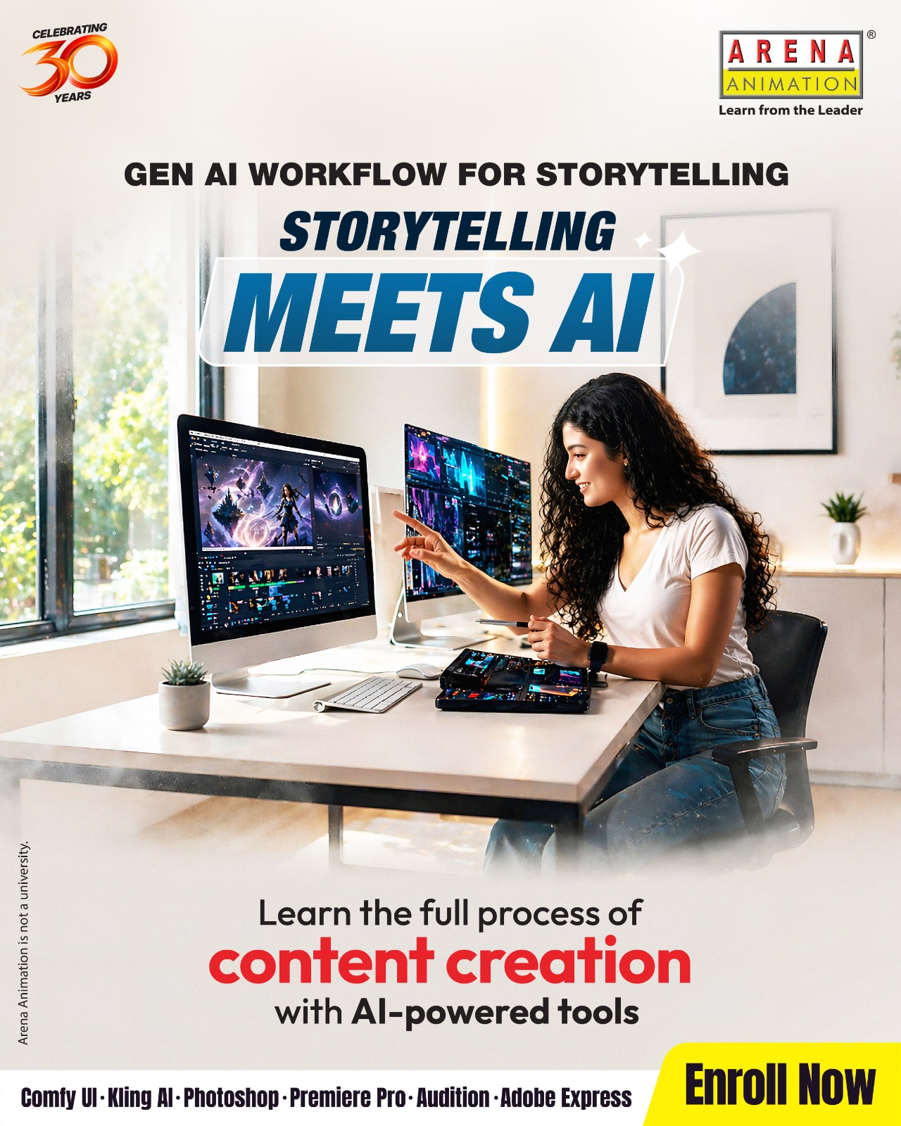 Arena Animation Facebook ad: Step into the world of Gen AI and…