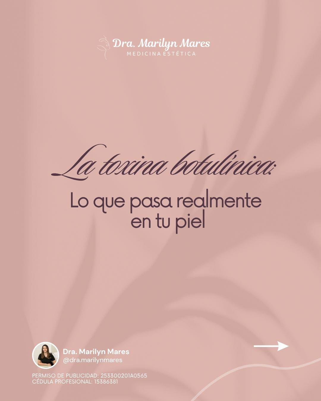 Dra. Marilyn Mares - Medicina Estética Facebook ad: La toxina no cambia tu cara, cambia cómo…