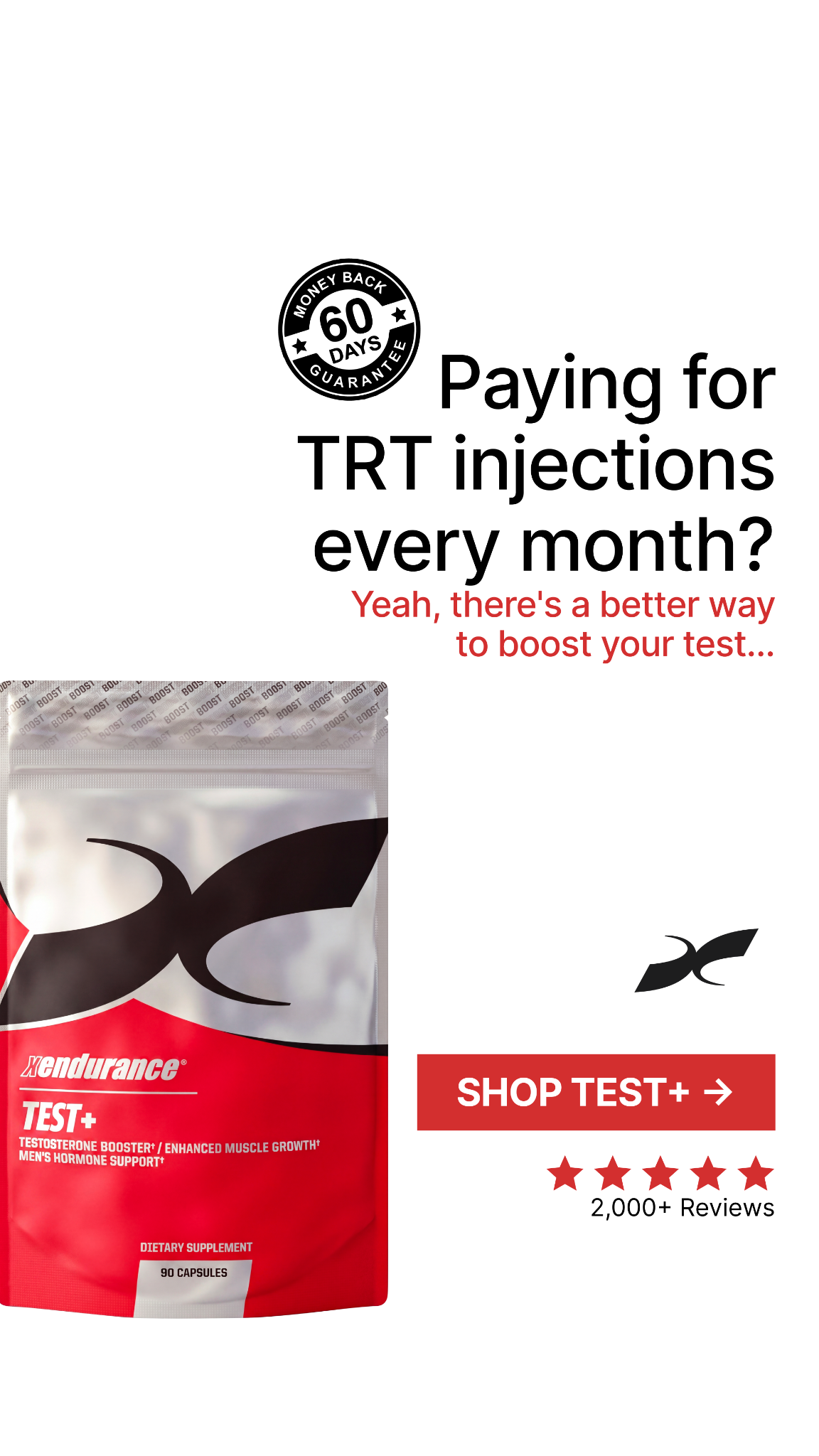 Xendurance Facebook ad from Aug 14, 2026