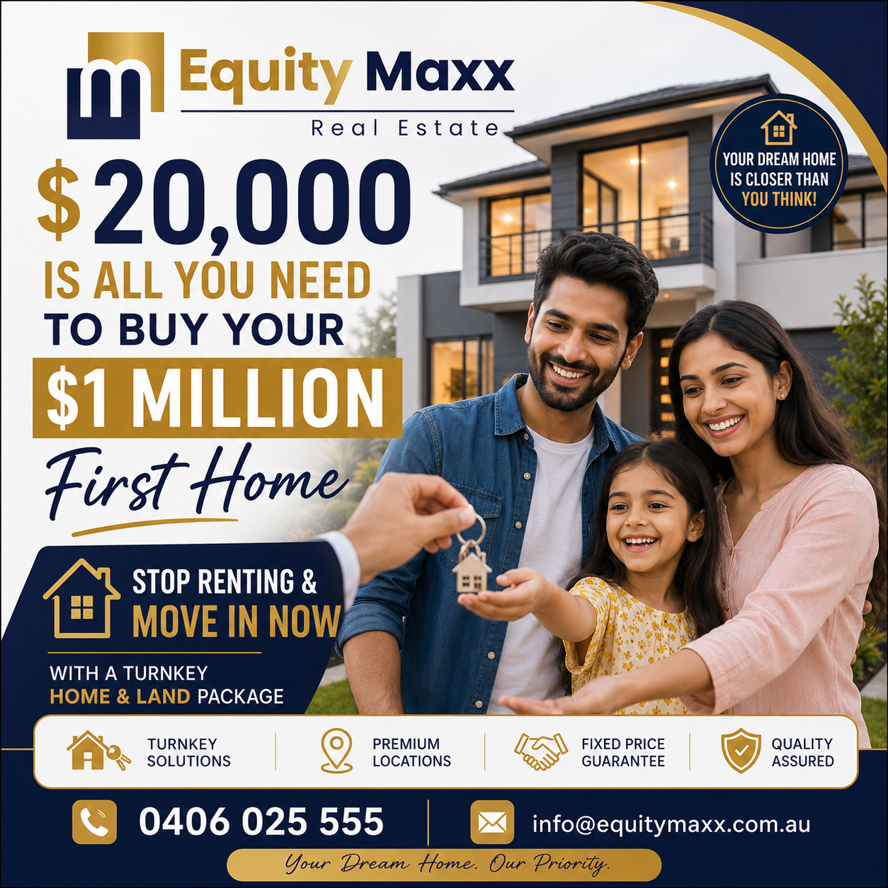 Equity Maxx Facebook ad: Stop Renting. Start Owning.
