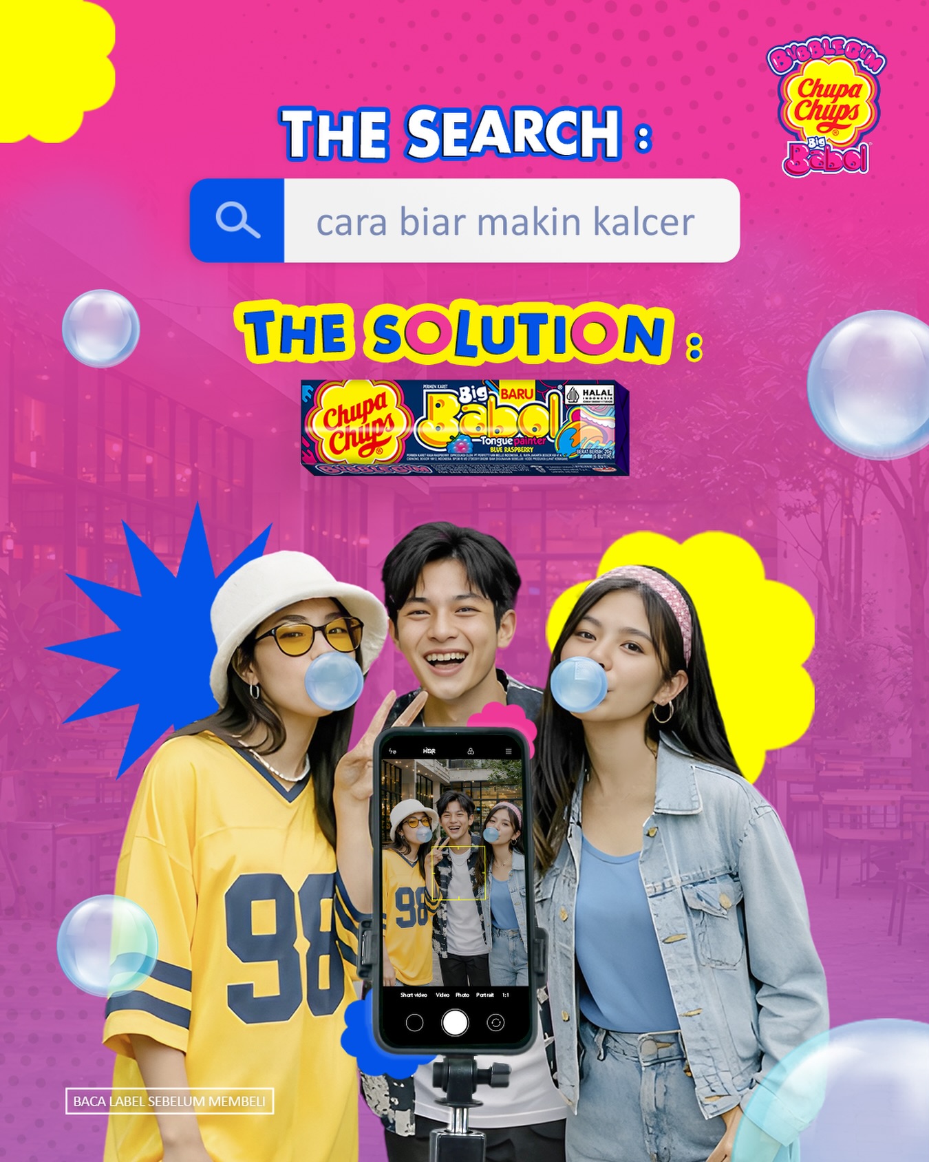 Big Babol Indonesia Facebook ad: Pengen jadi kalcer gampang.