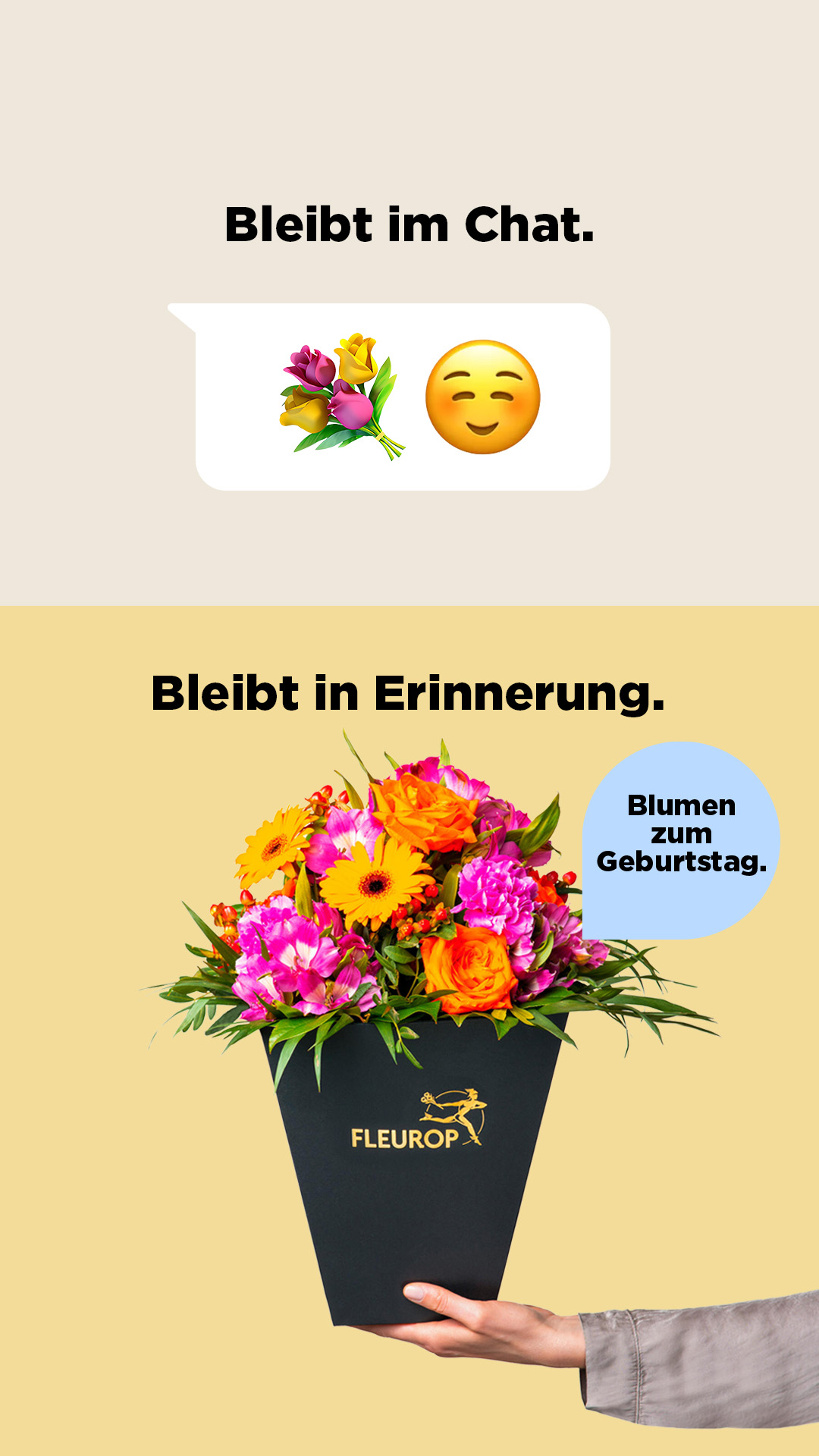 Fleurop.de Facebook ad