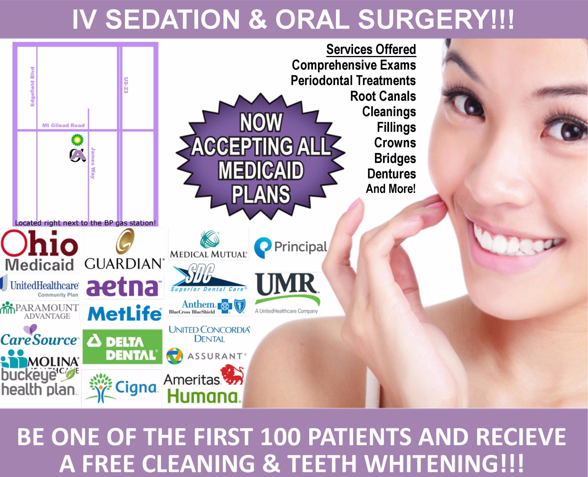 Alpha Dental Marion Facebook ad: At Alpha Dental we'll show you how dental…