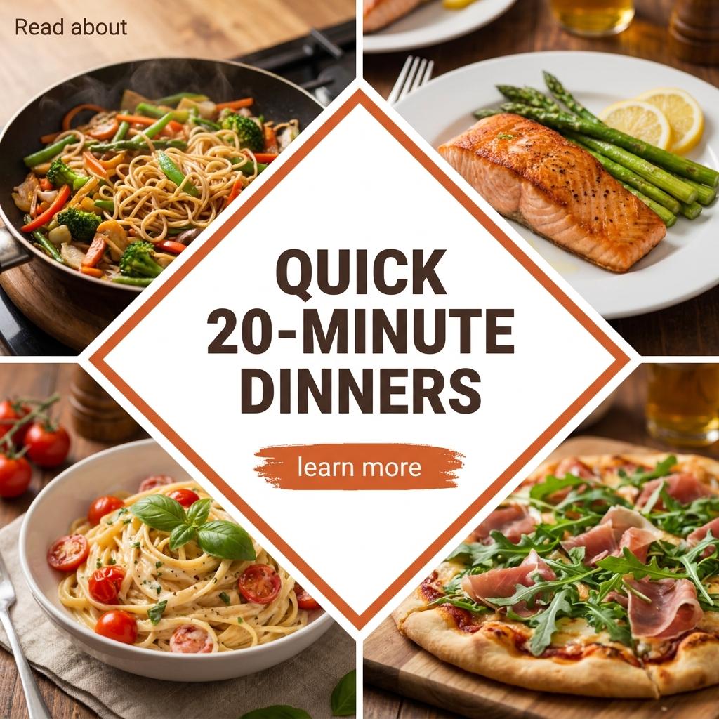 Made for You Facebook ad: Read About Quick 20-Minute Dinners