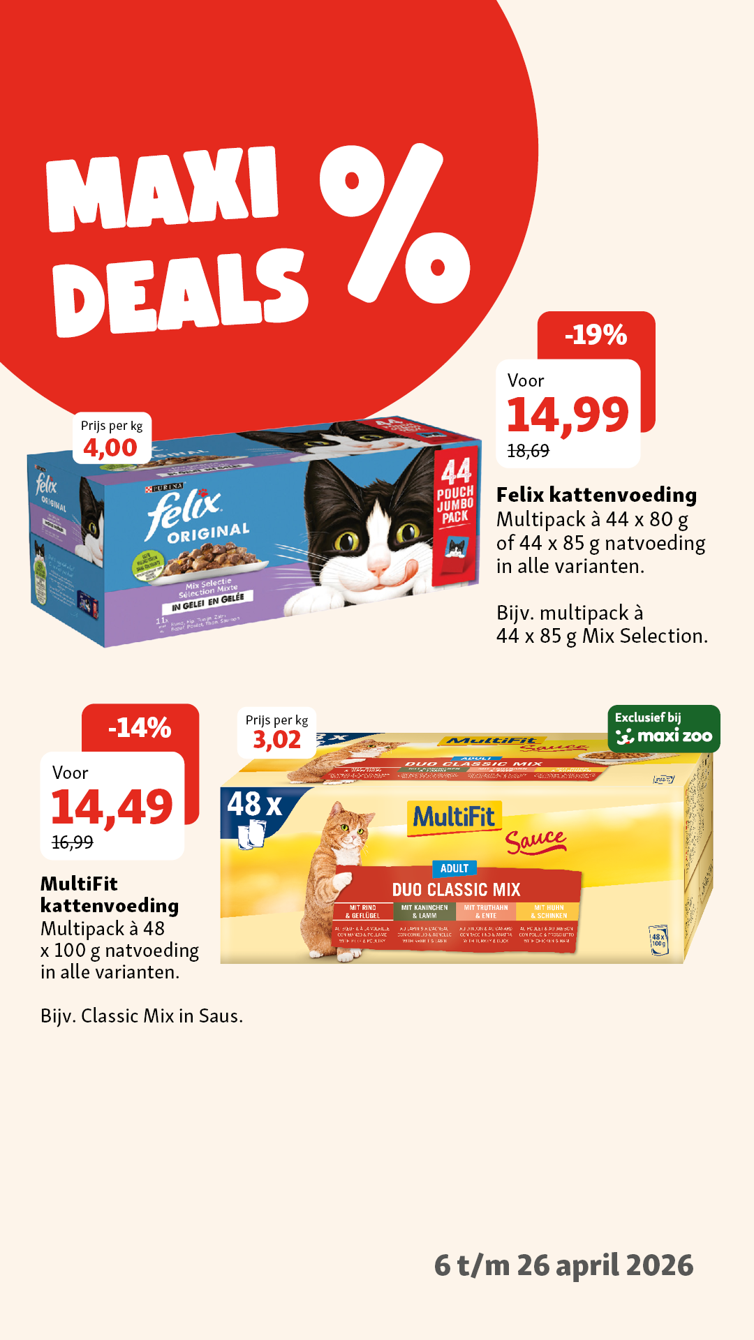 Maxi Zoo Nederland Facebook ad