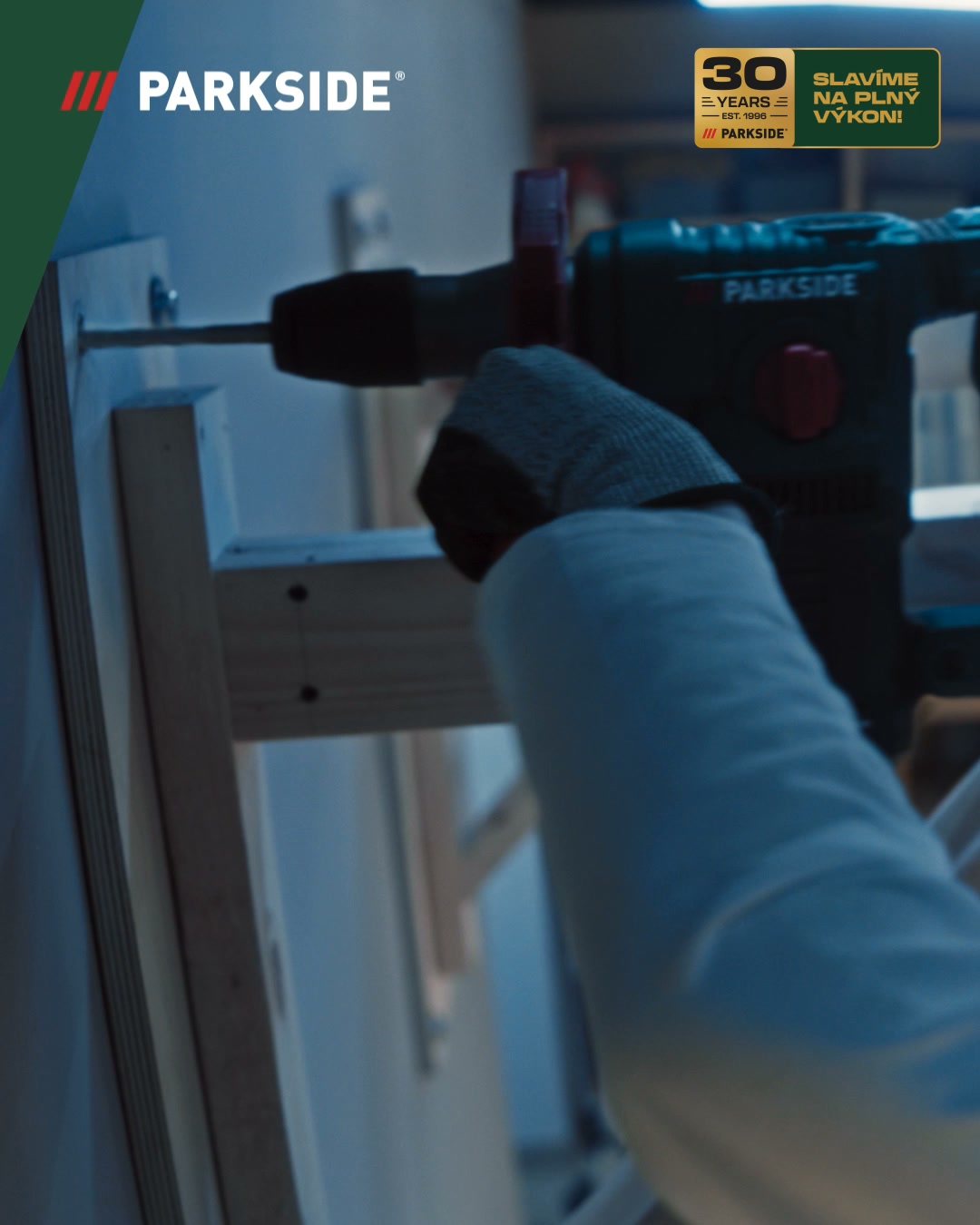 Parkside DIY Česká republika Facebook ad: Budováno už 30 let!