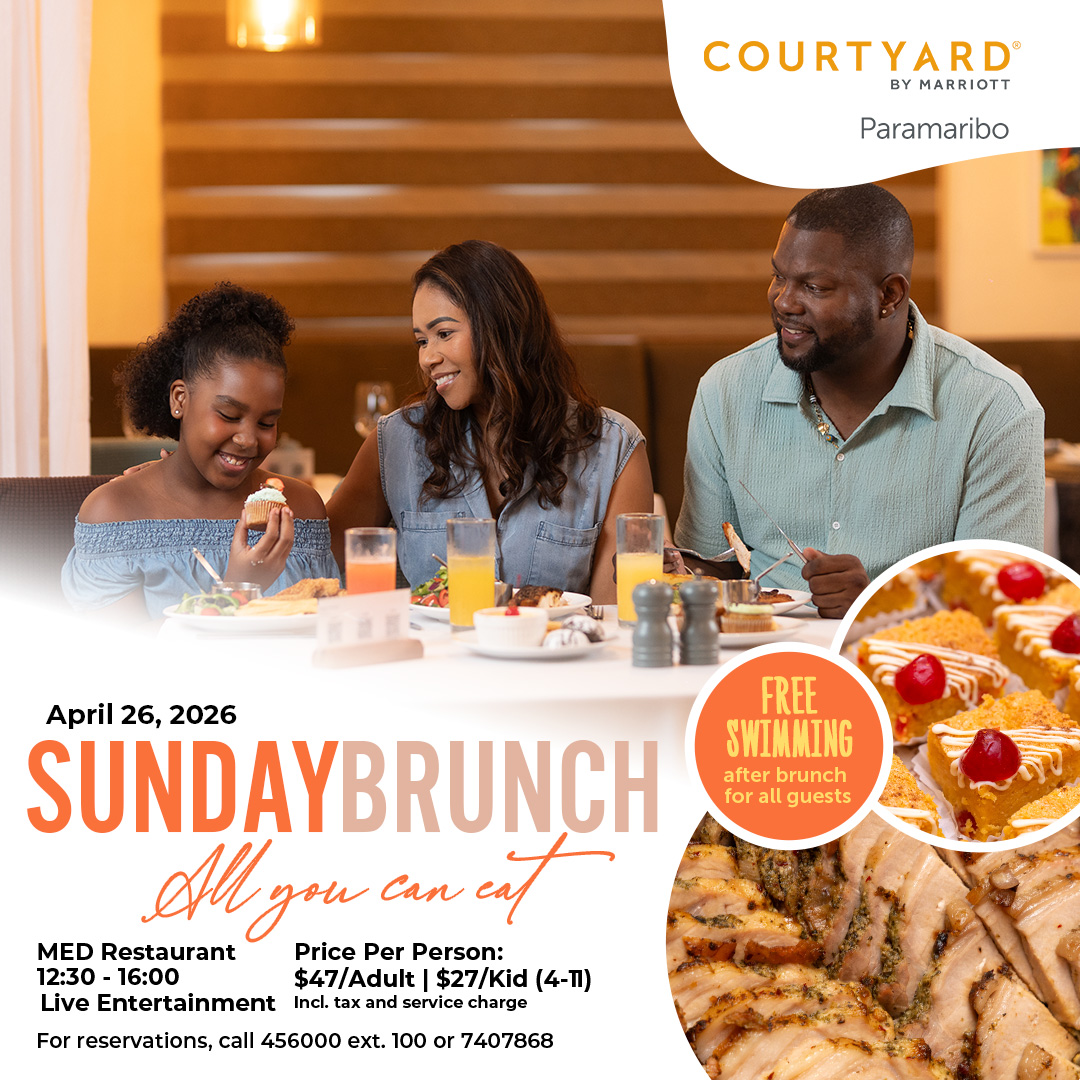 Courtyard Marriott Paramaribo Facebook ad: Your Sunday plan is here!