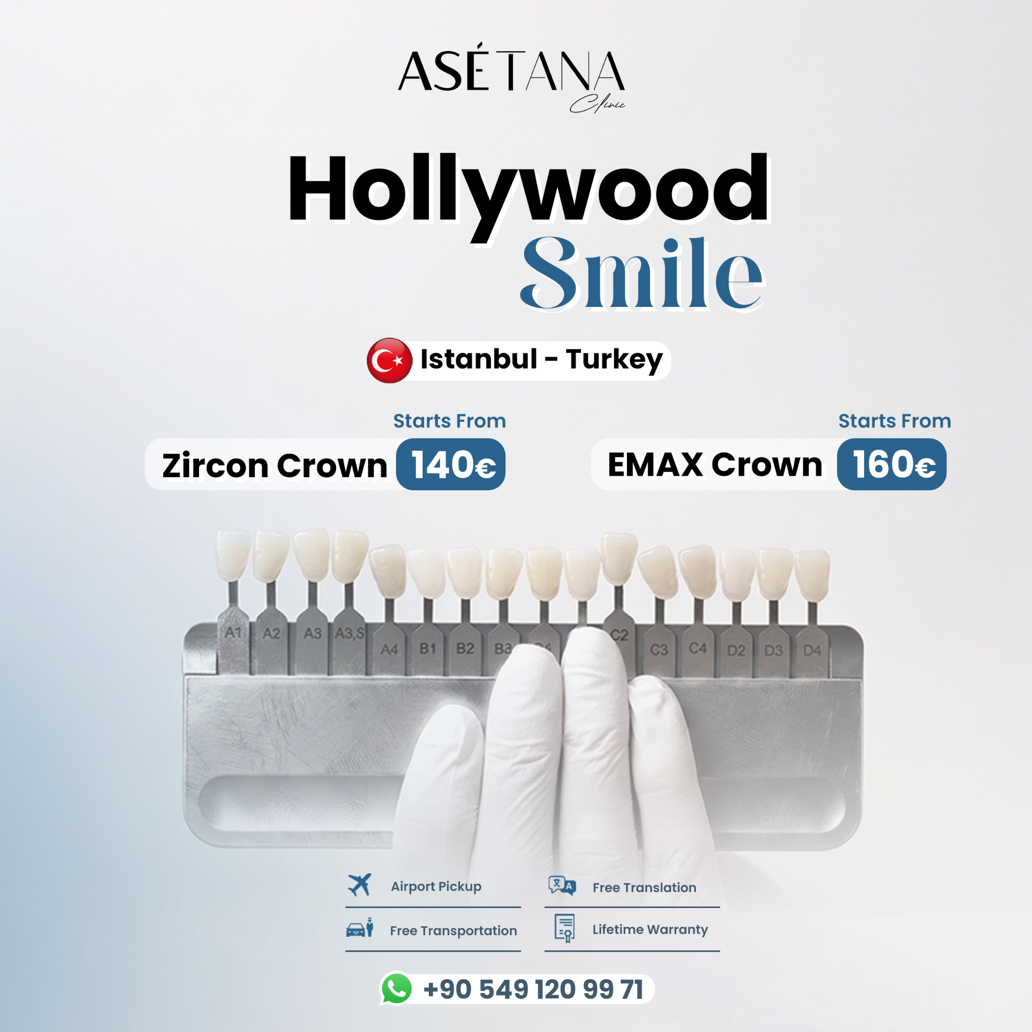 Asetana Clinic: Hollywood smile, Dental Implant, Teeth Veneers Facebook ad: Get your Free Consultation