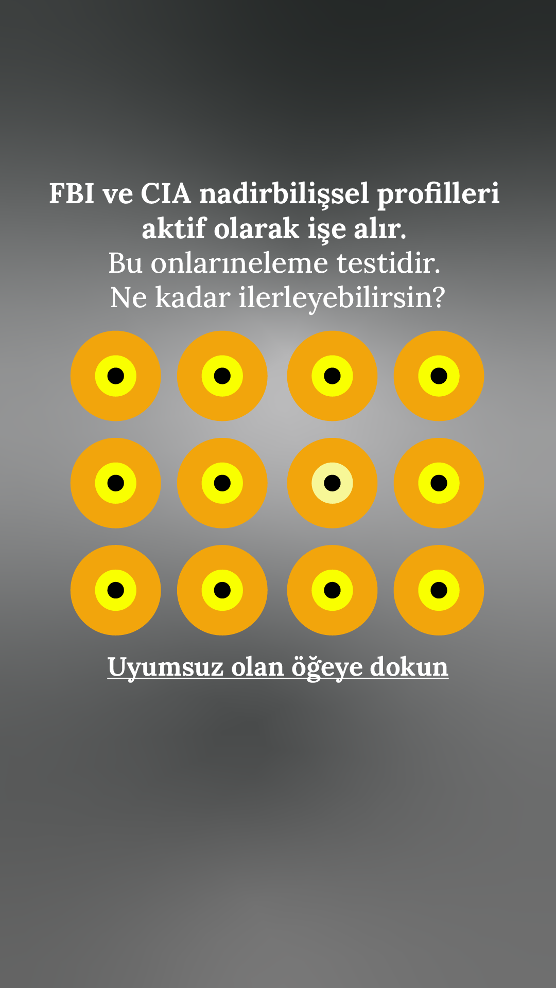International Brain Test Facebook ad