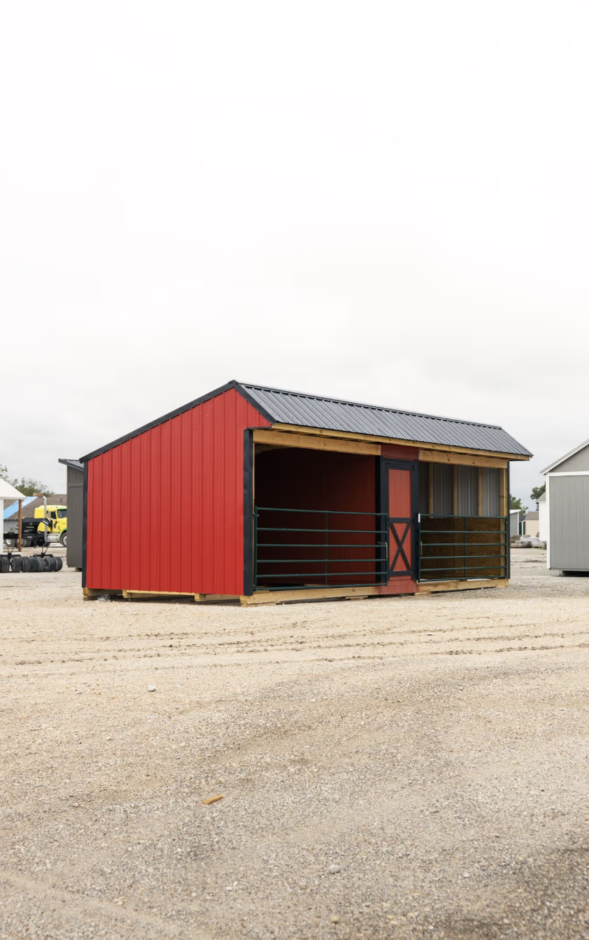 Eagle Ridge Barn Builders LLC Facebook ad: Winter’s coming, protect your animals from cold, rain…