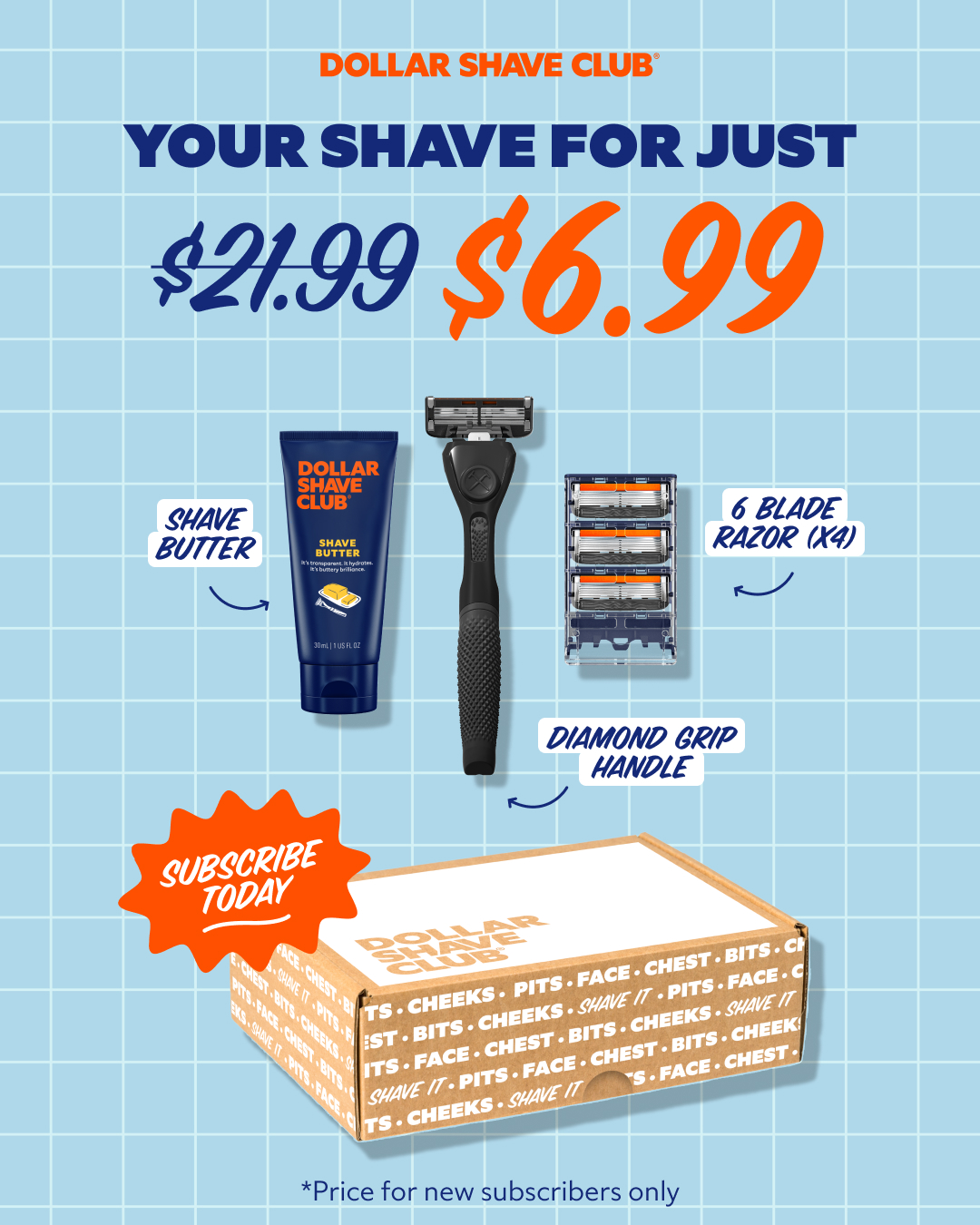 Dollar Shave Club Facebook ad