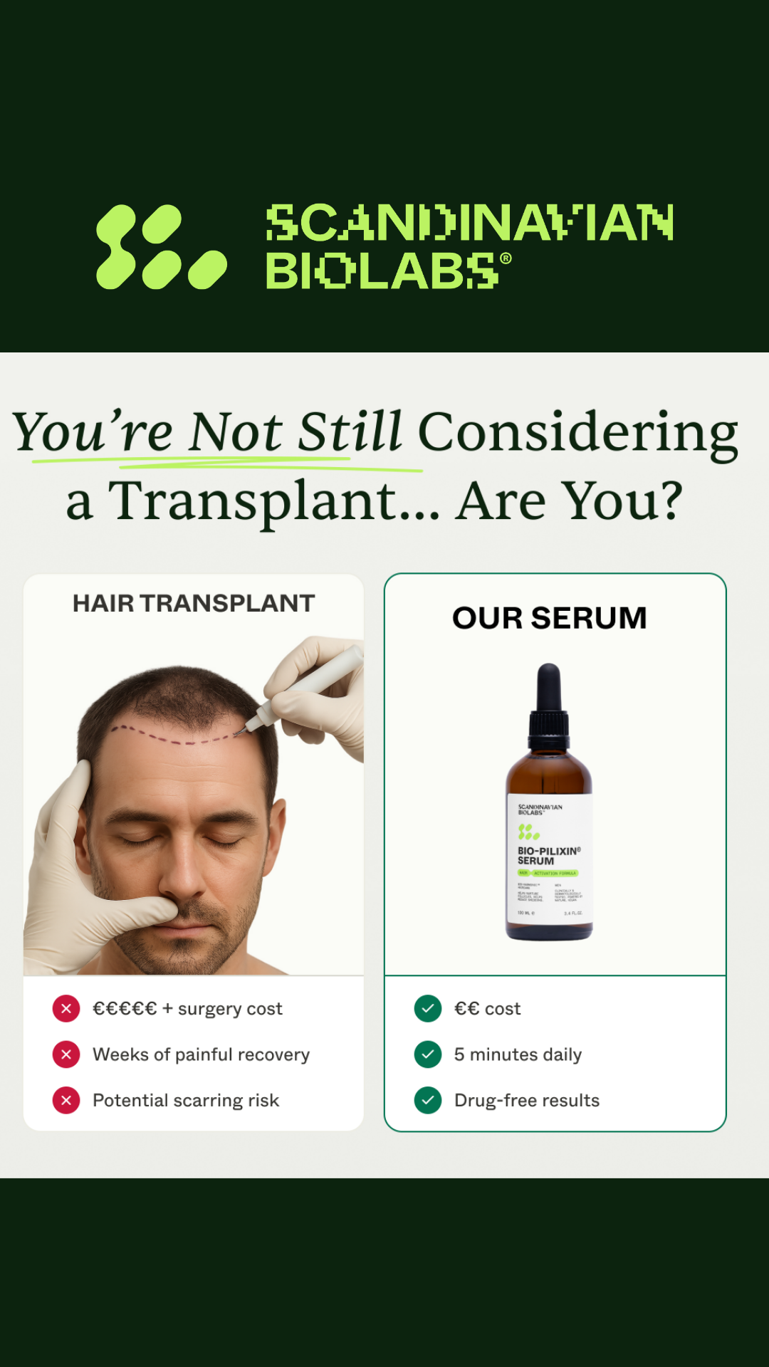 Scandinavian Biolabs Facebook ad