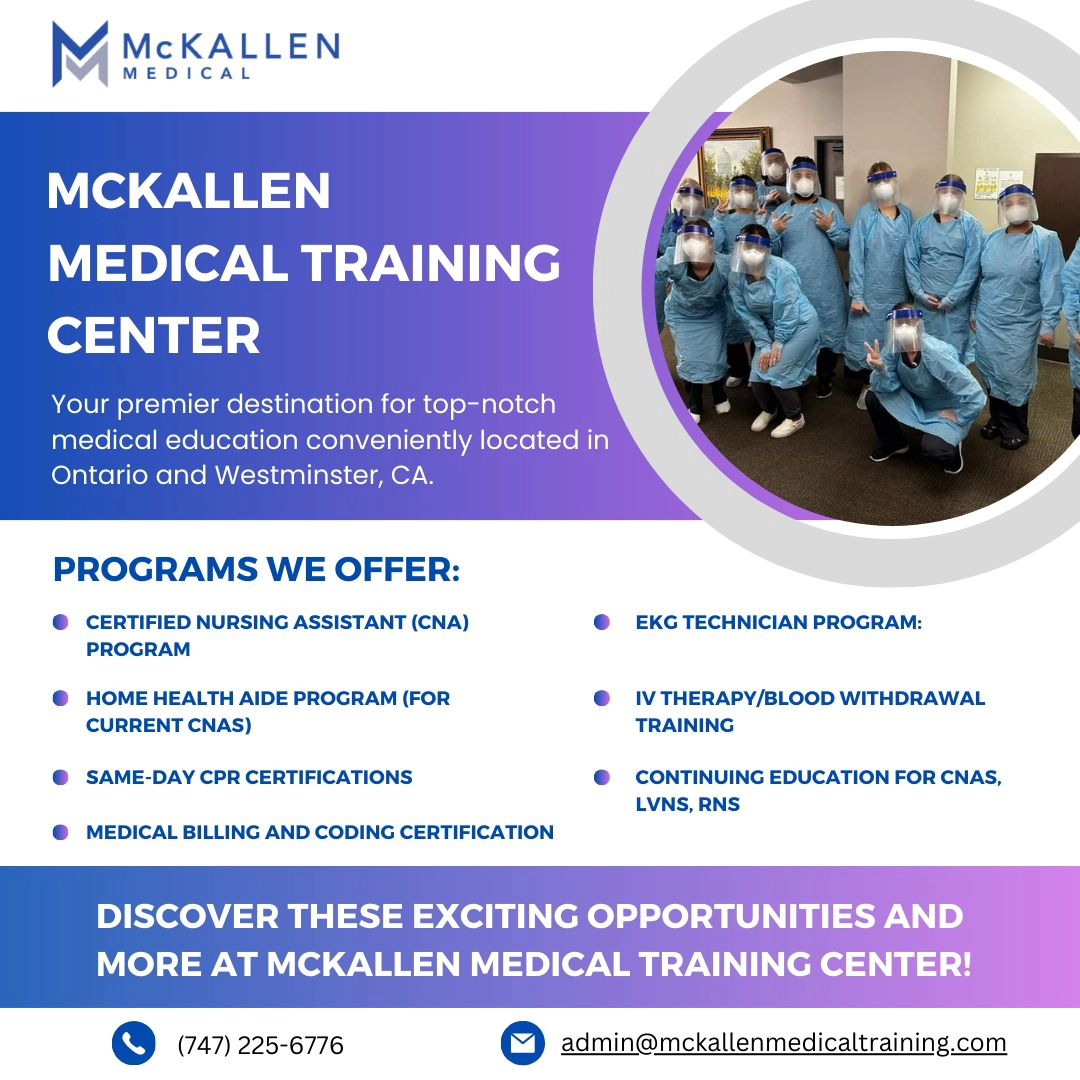 McKallen Medical Training Center Facebook ad: Discover new friendships and unforgettable experiences on…