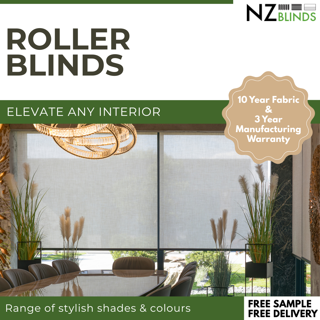 NZ Blinds Facebook ad: Custom Roller Blinds Online
