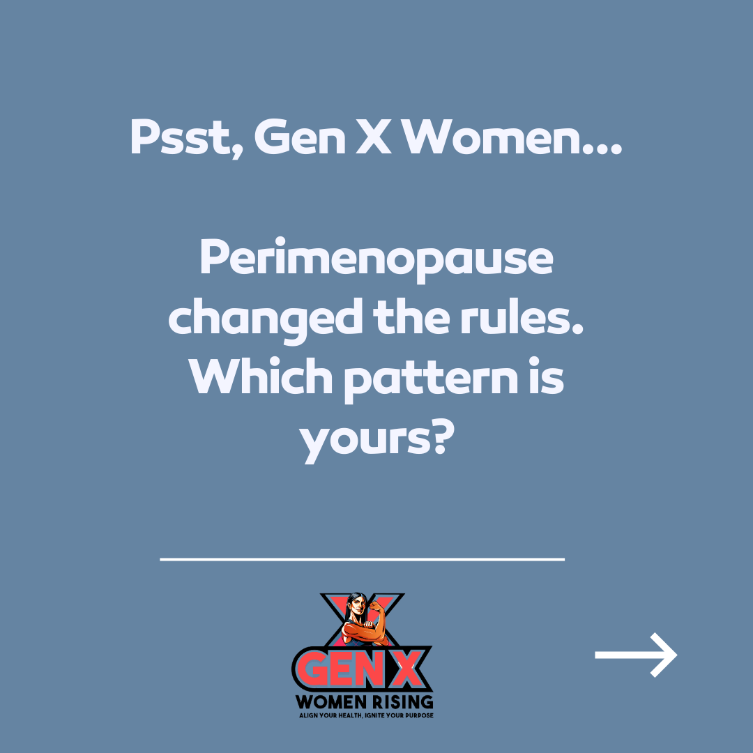 Gen X Women Rising Facebook ad: Perimenopause changed the rules.