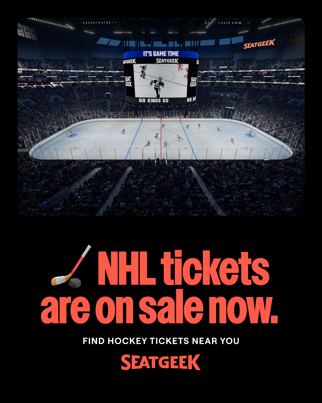 SeatGeek Facebook ad: NHL Tickets