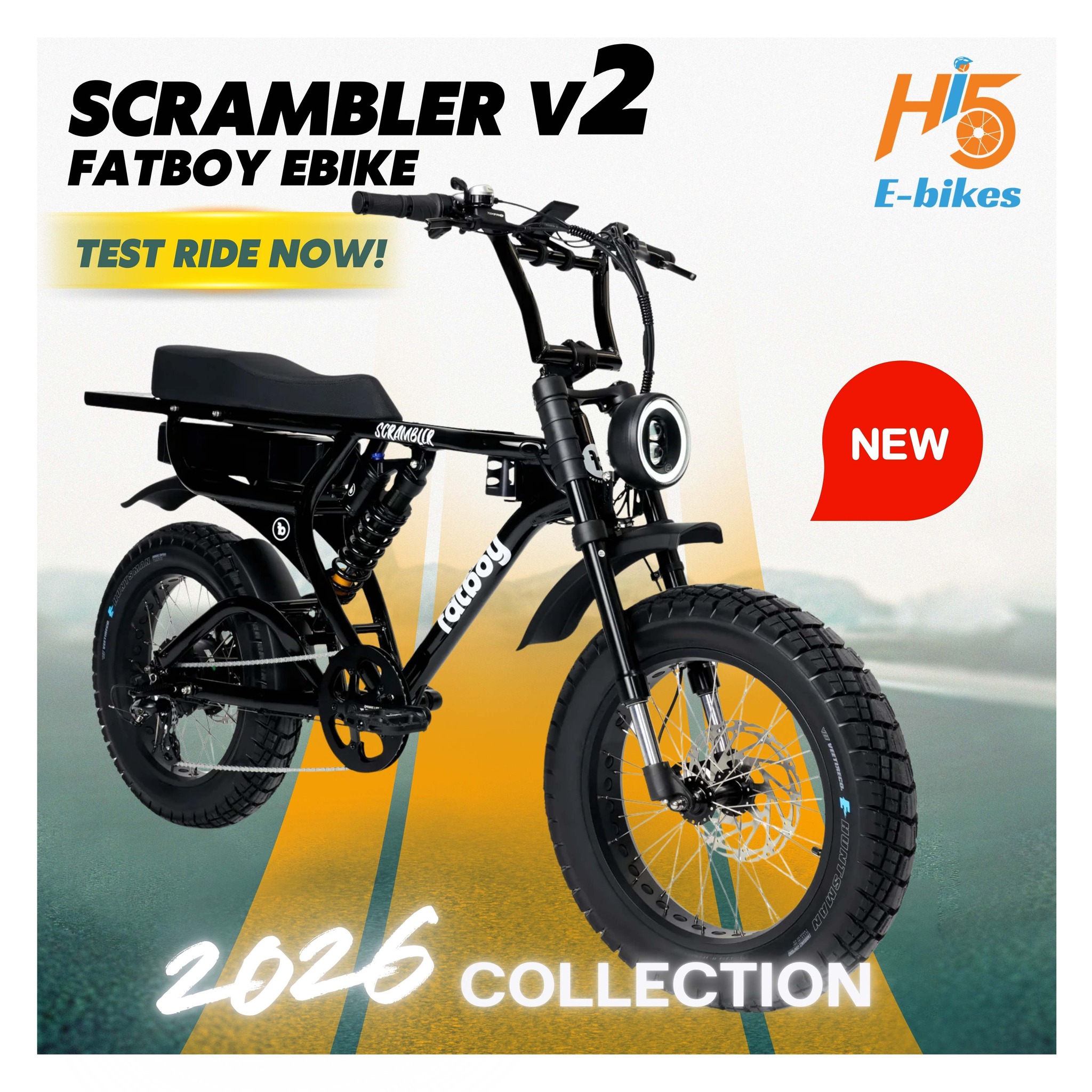 HI5 E-Bikes Facebook ad: FATBOY EBIKES -- 2026 MODEL