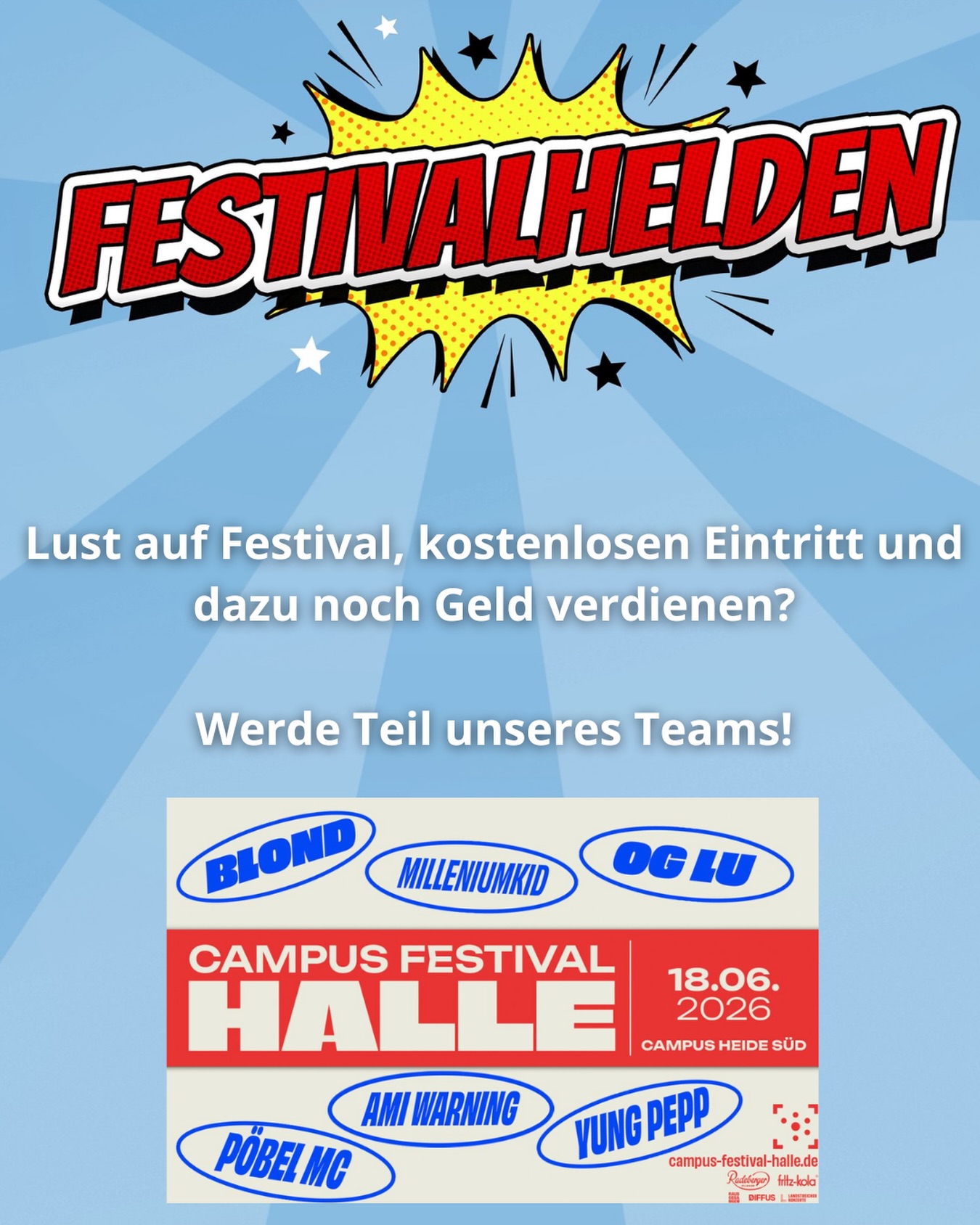 festivalhelden_germany Facebook ad: Du willst Teil des ultimativen Festival Erlebnisses in…