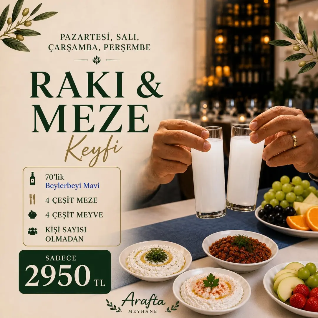 Arafta Meyhane Facebook ad: Arafta | Dijital Menü