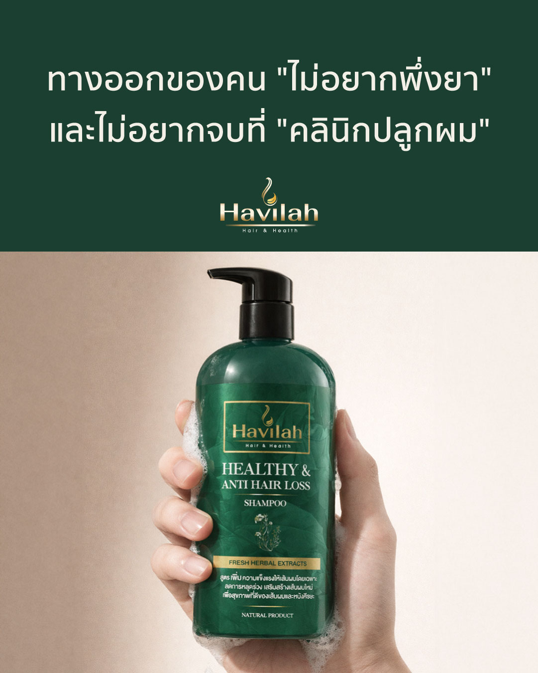 Havilah รักษาทุกปัญหาเส้นผม Facebook ad