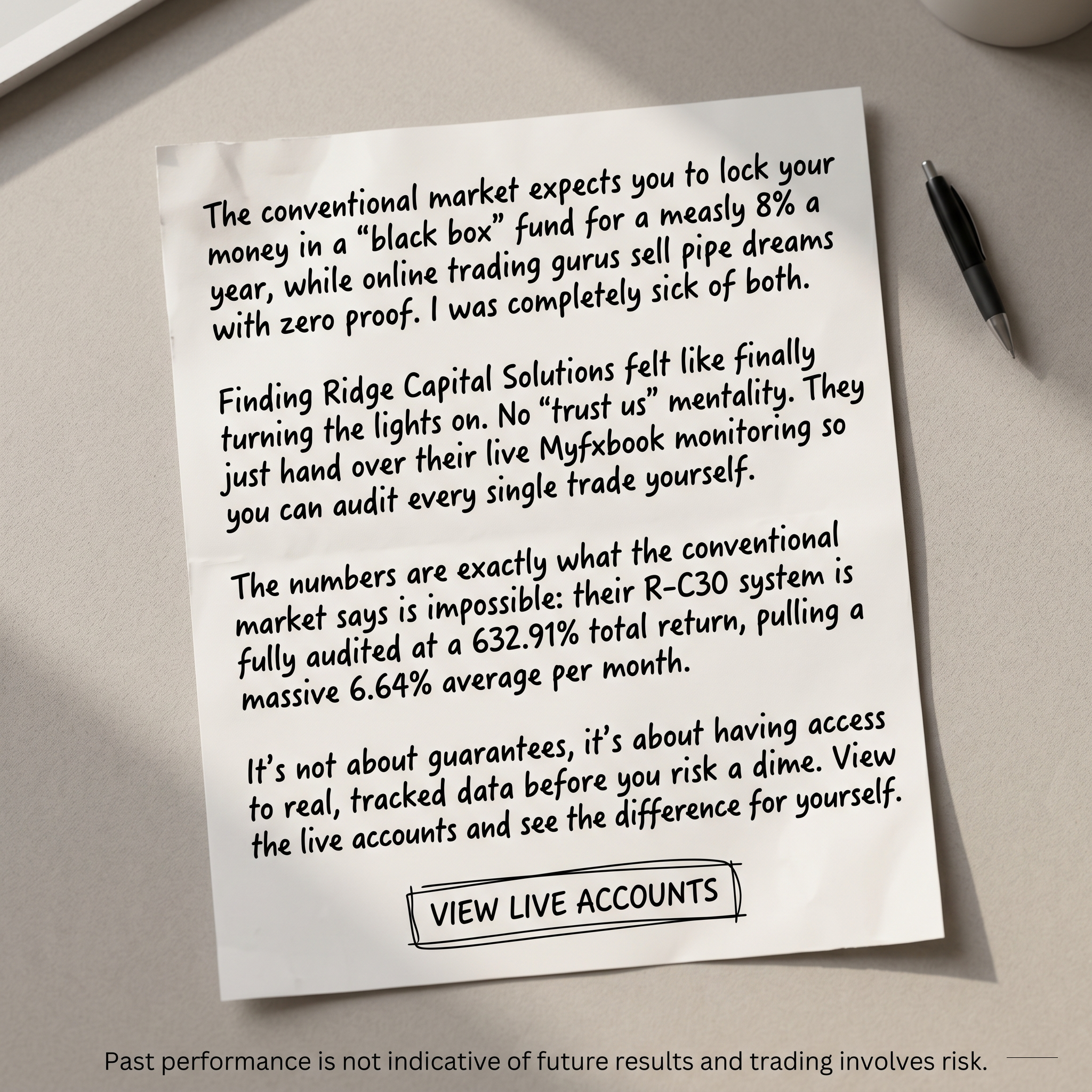 Ridge Capital Solutions Facebook ad