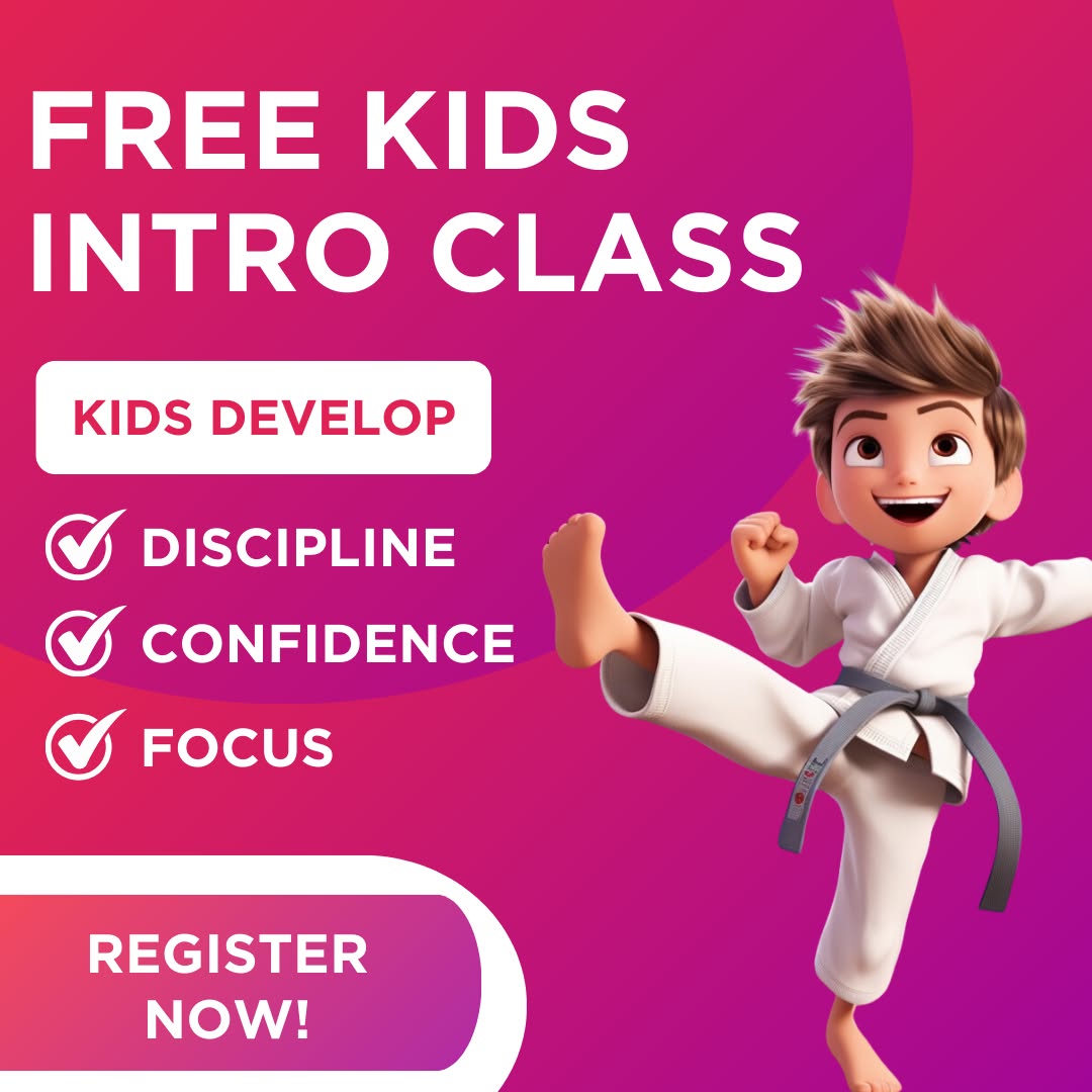 Darfight Facebook ad: Want a FREE Kids Martial Arts Trial Class Pass?
