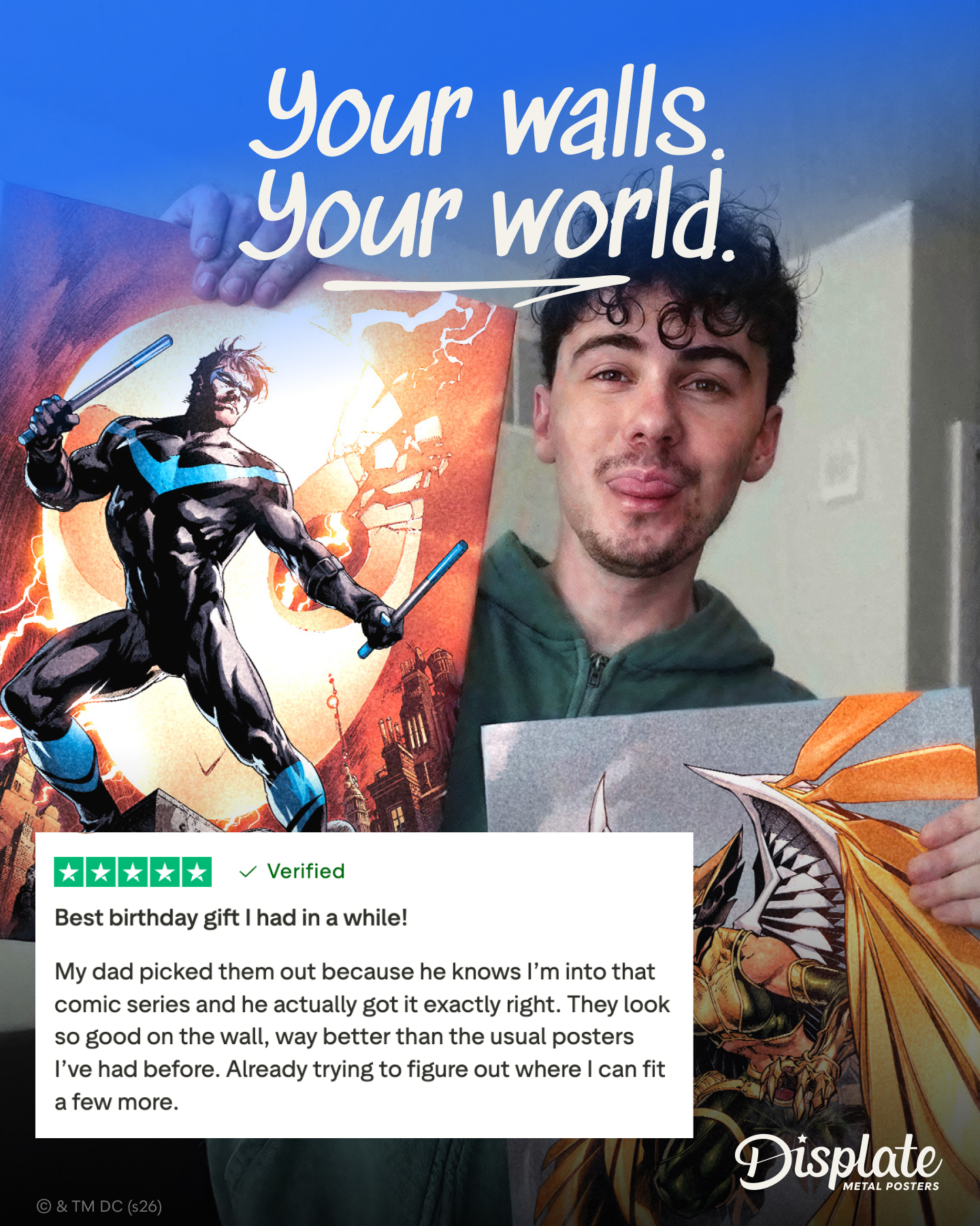 Displate Facebook ad