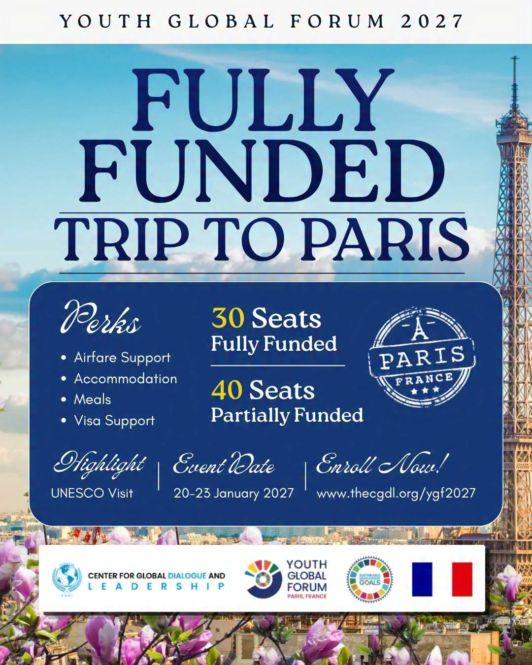 CGDL - Center for Global Dialogue and Leadership Facebook ad: France is Calling