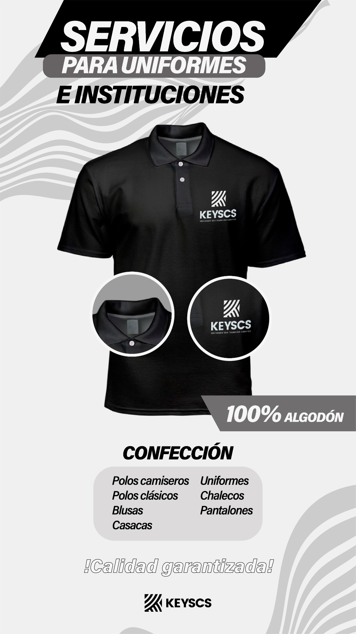 Keyscs Textil Facebook ad from Dec 12, 2025
