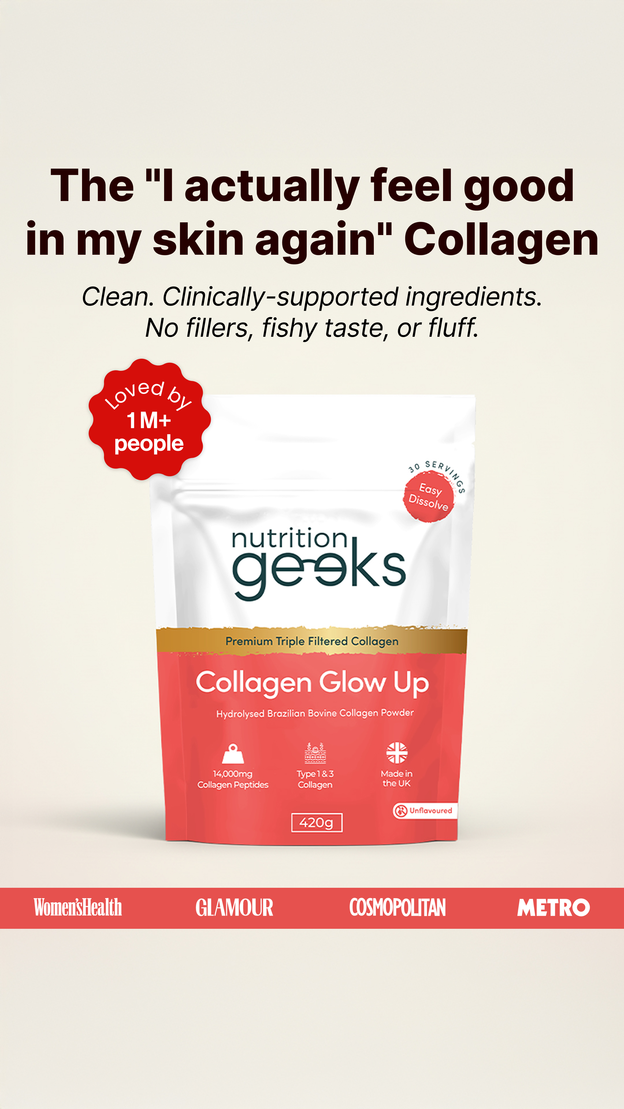 Nutrition Geeks Facebook ad