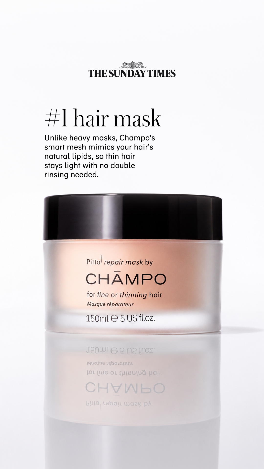 Chāmpo Haircare Facebook ad