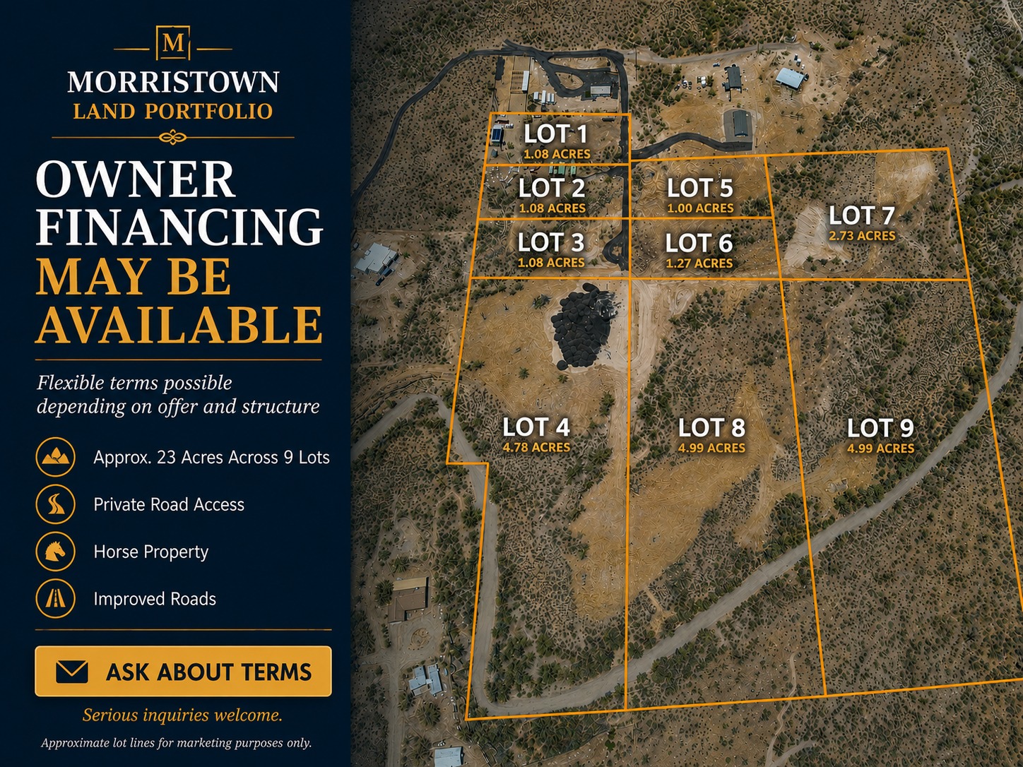Grant Cummings Facebook ad: 9 LOT LAND SALE