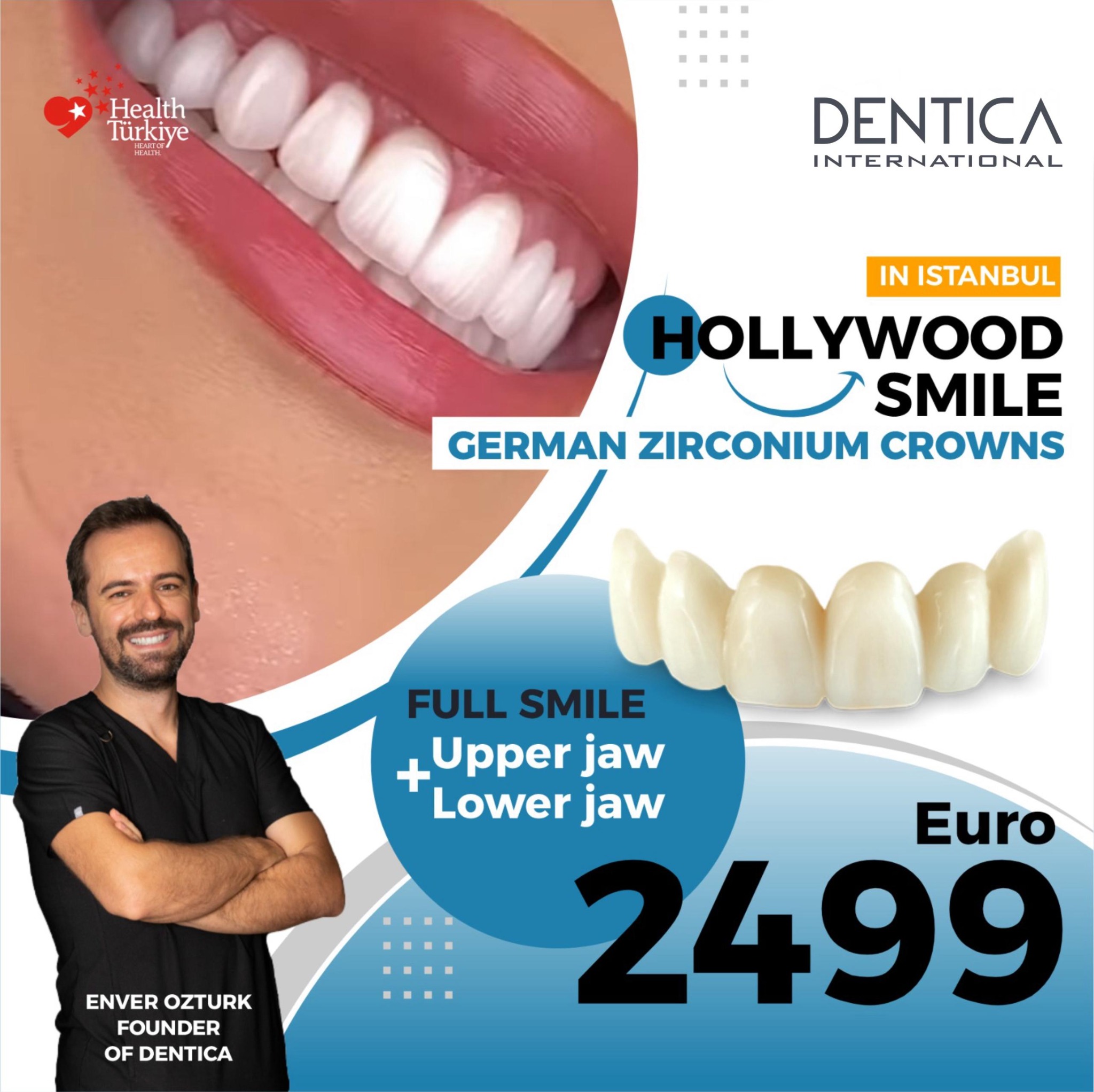 Dentica International Facebook ad: Hollywood Smile in Istanbul €2499!