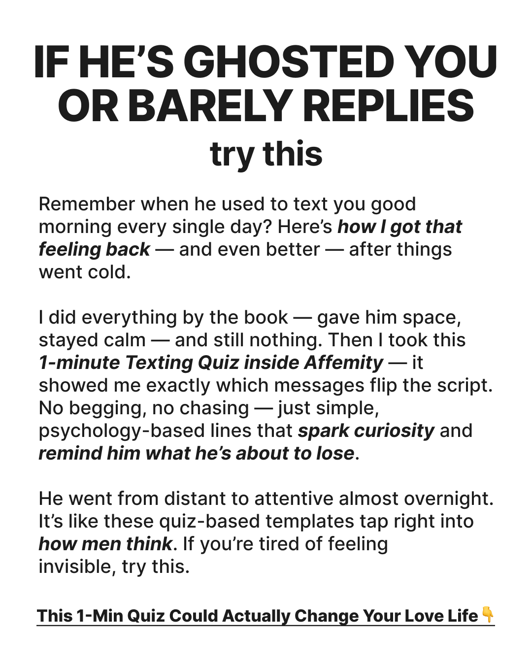 Affemity Facebook ad