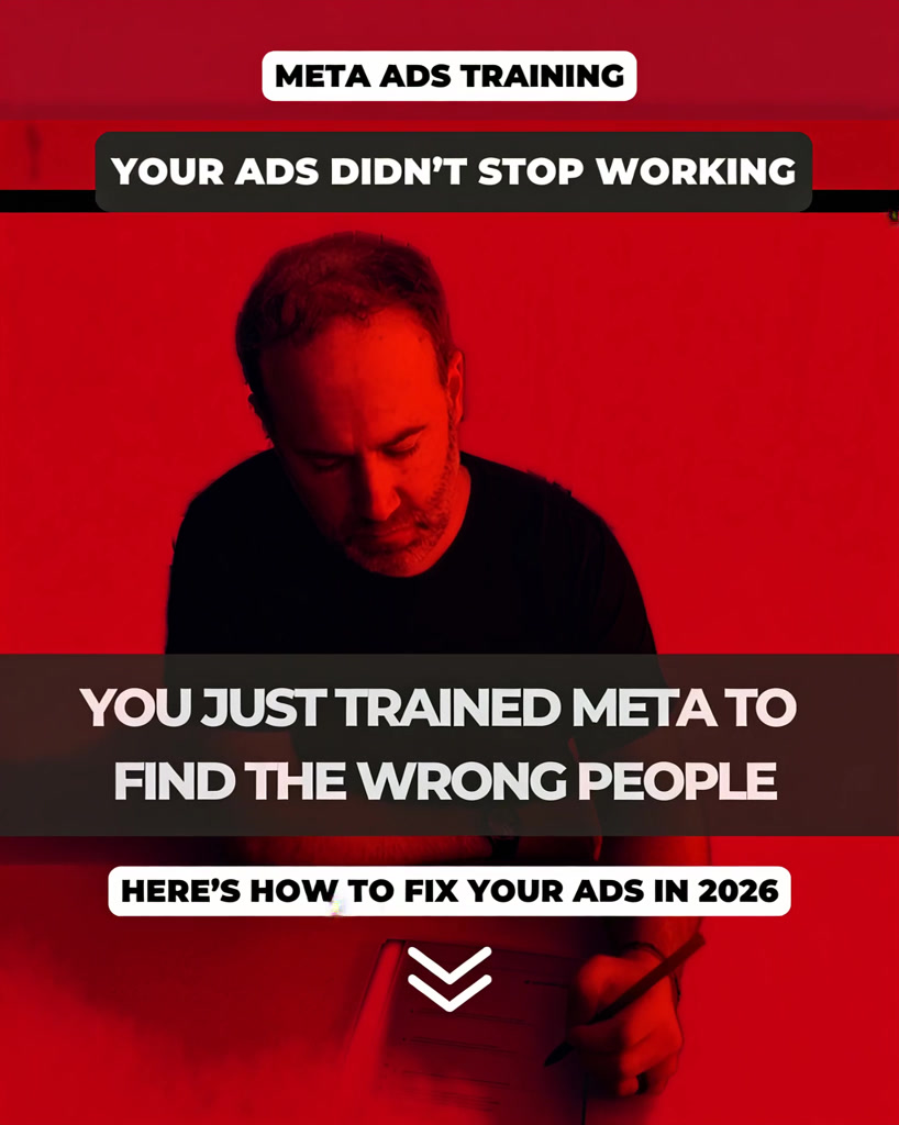 Andrew Leedham Facebook ad