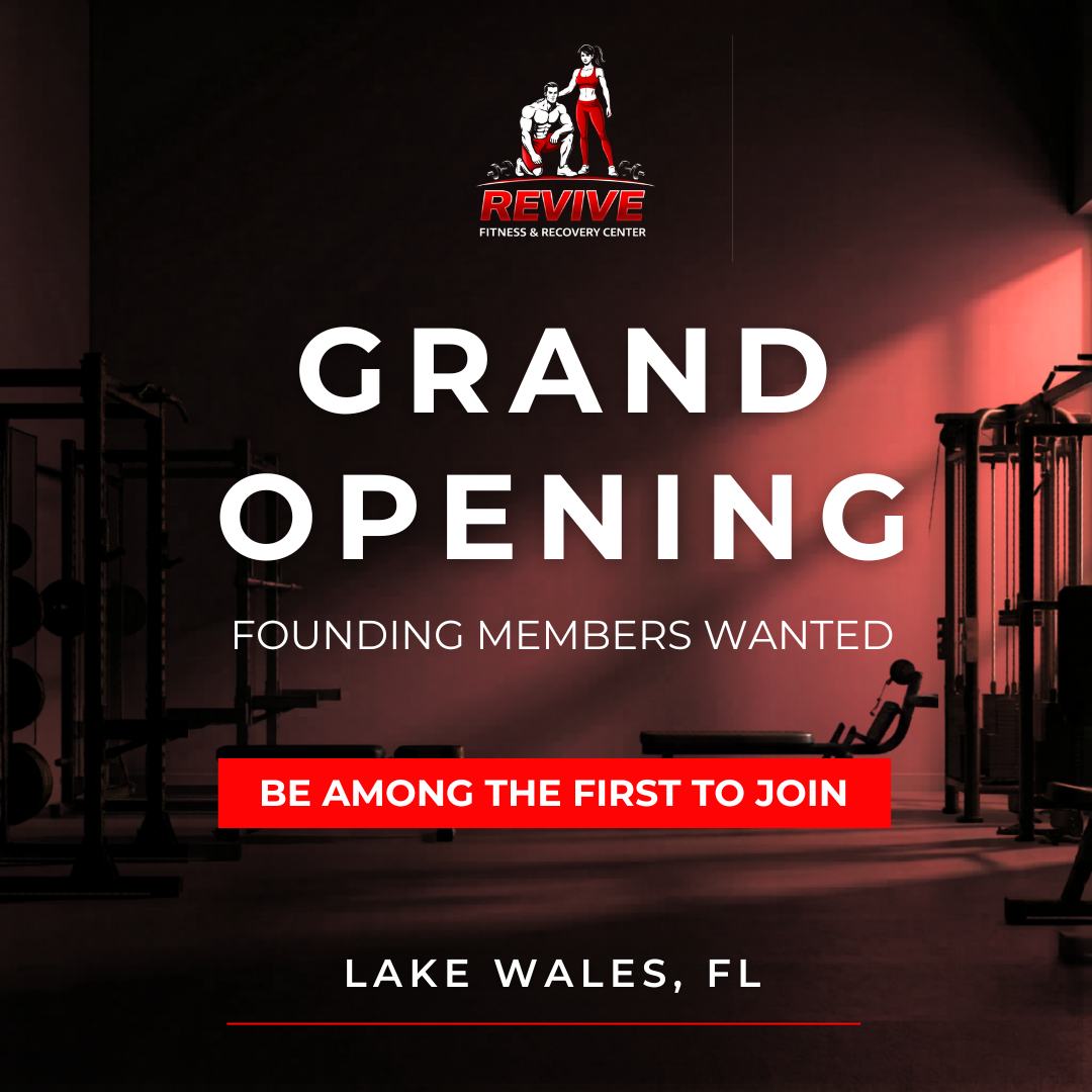 Revive Fitness & Recovery Center Facebook ad: Grand Opening in Lake Wells