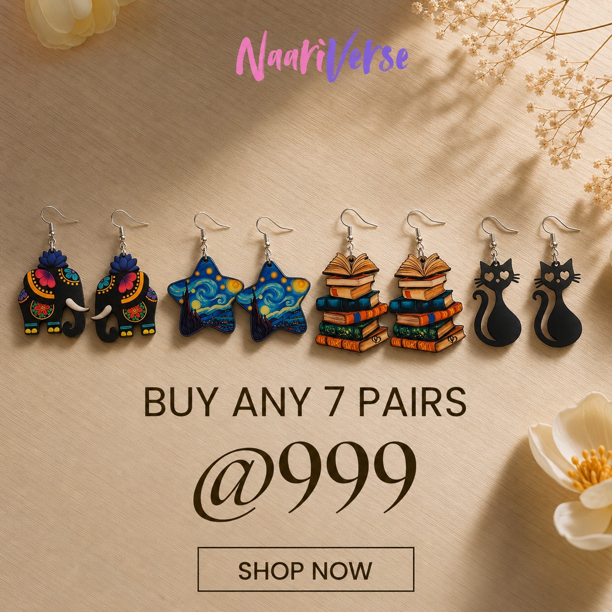 Naariverse.com Facebook ad: 7 moods. 7 styles.