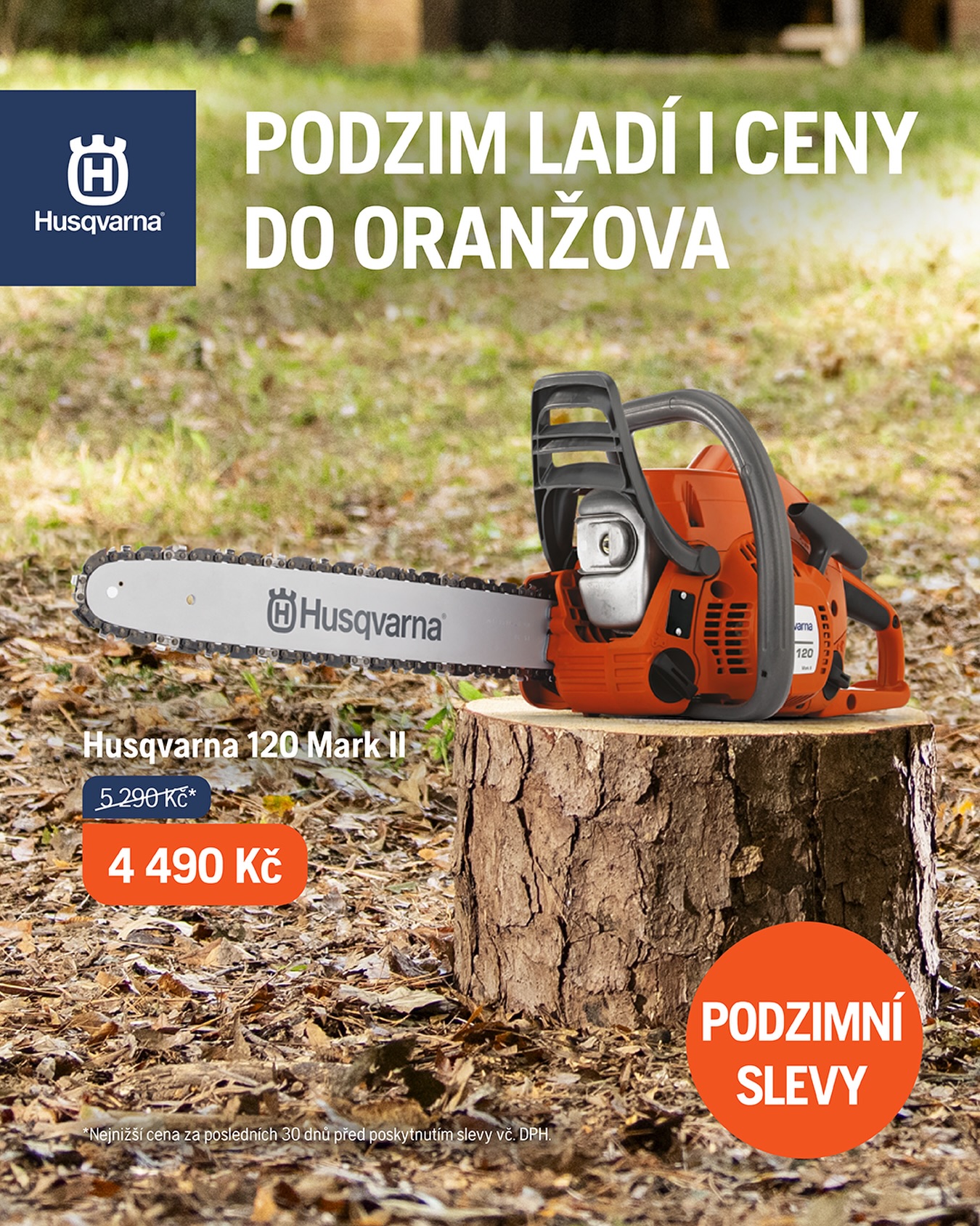 Husqvarna Česko Facebook ad: Podzimní slevy!