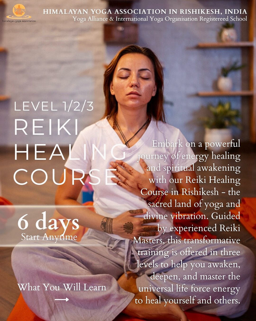 Himalayan Yoga Association Facebook ad: Become a master of the energy with our…