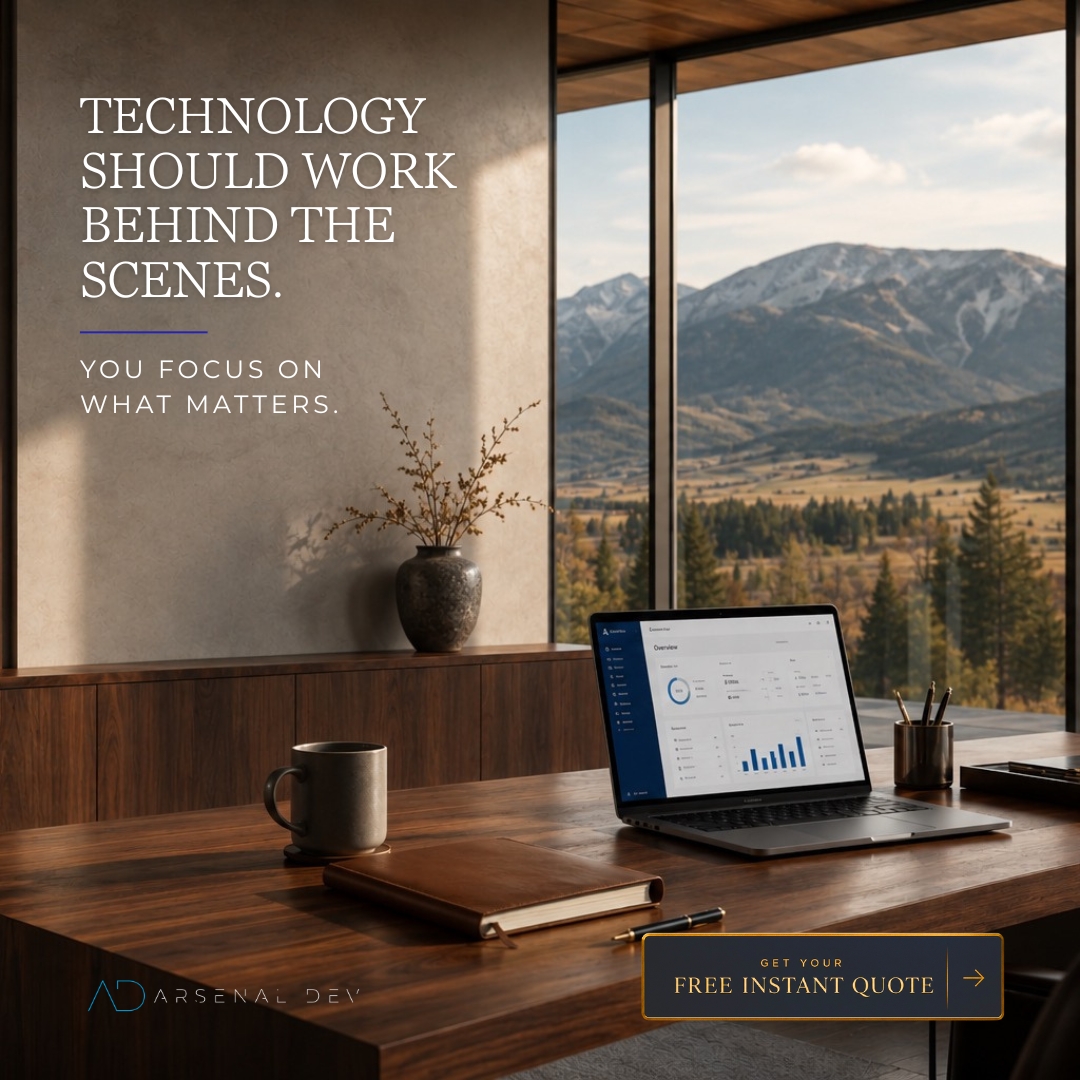 Arsenal Dev Managed Services Facebook ad: Bozeman | IT Services & Cybersecurity | Arsenal Dev