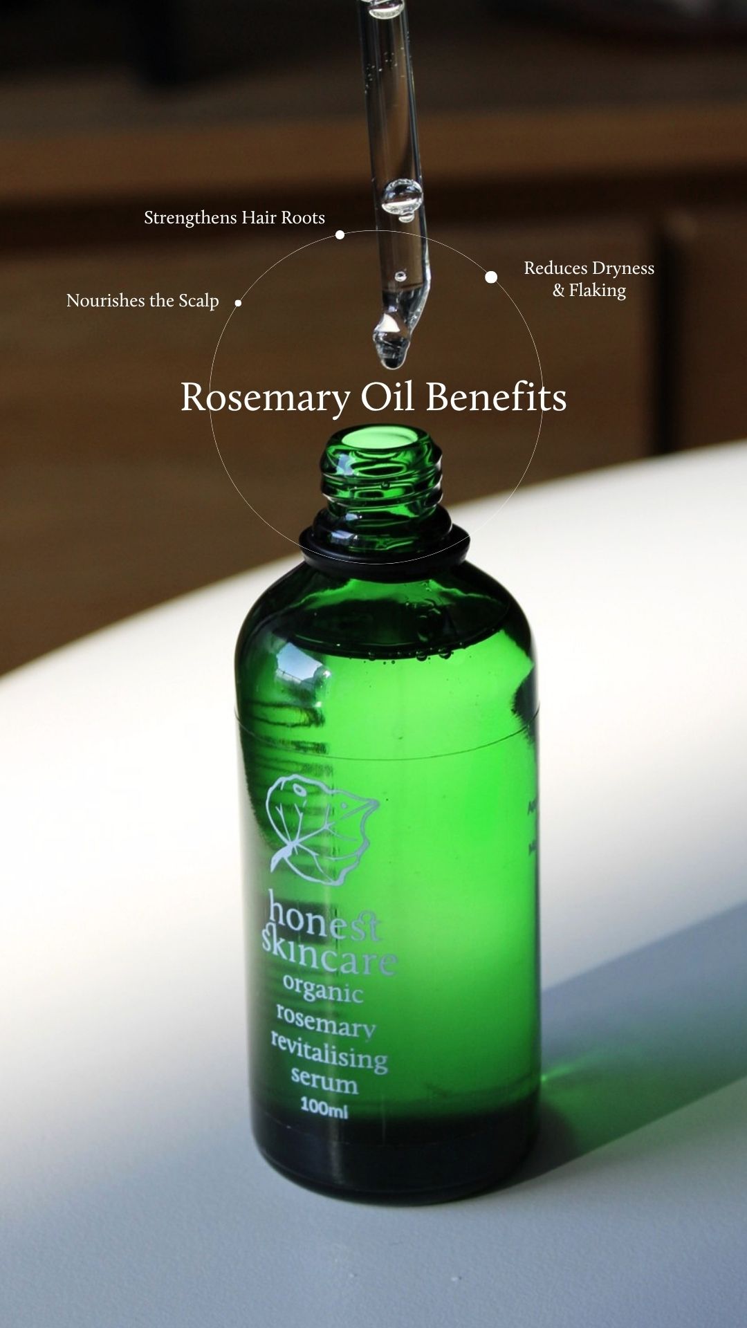 Honest Skincare Facebook ad: Rosemary Hair Serum