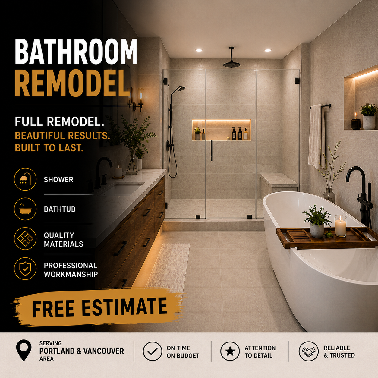 RoVi Company LLC Facebook ad: Complete Bathroom Renovation