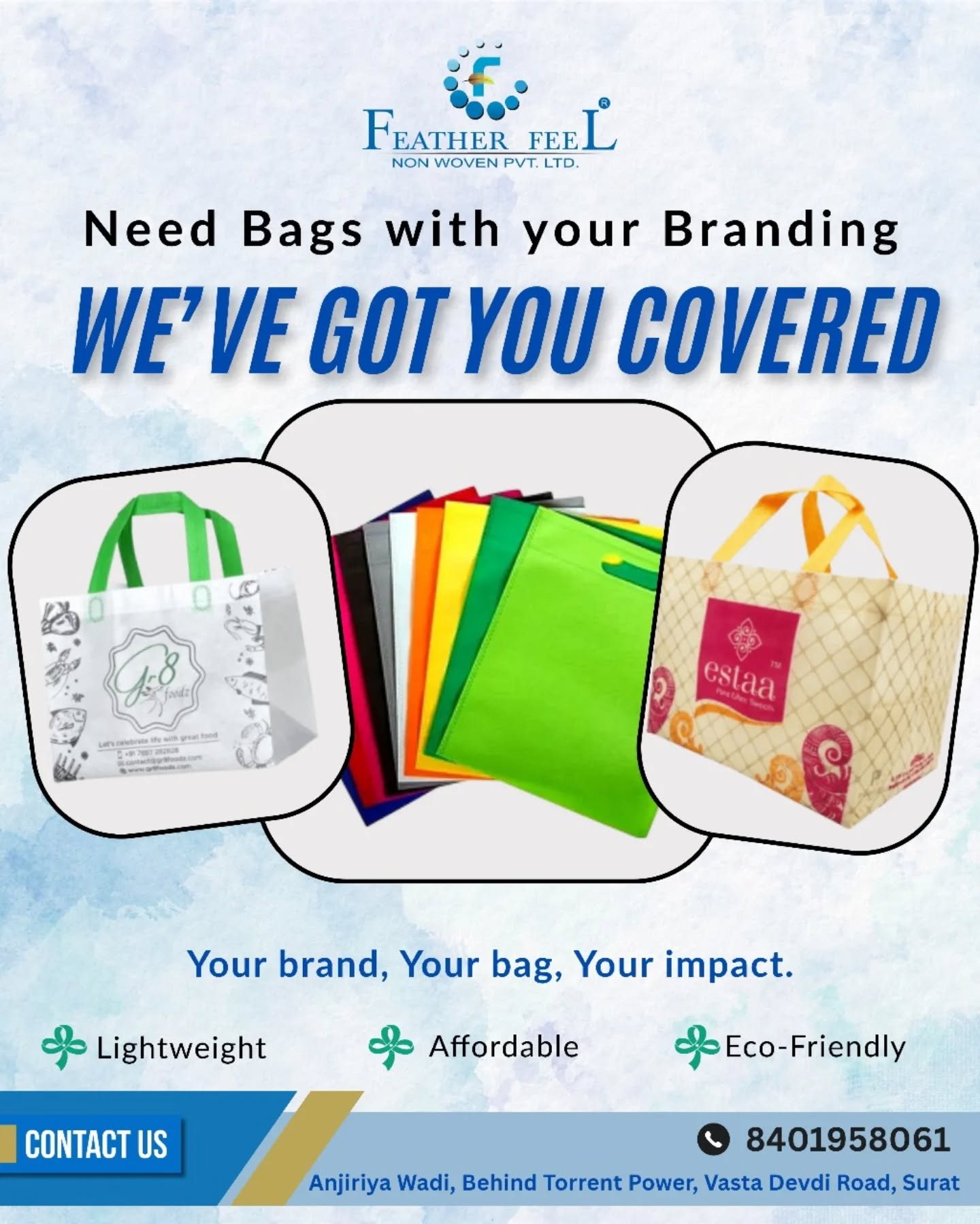 Featherfeel Nonwoven Pvt Ltd Facebook ad: Boost your brand visibility with stylish, eco-friendly &…