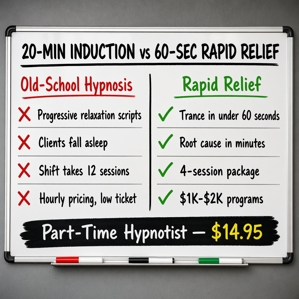 Dan Candell Hypnotist Facebook ad: Get Paid $1K-$2K To Help People Heal