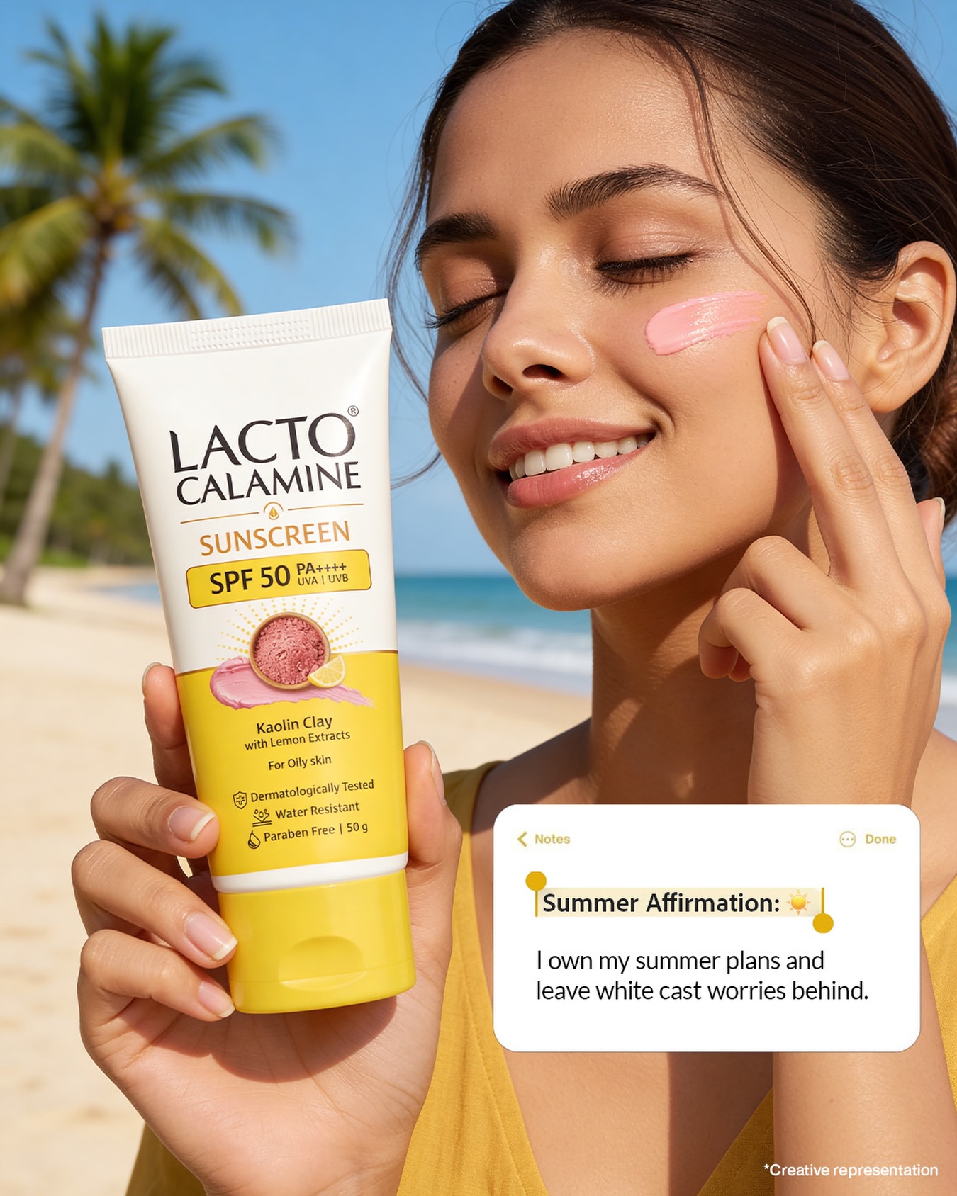 Lacto Calamine Facebook ad: When your oily skin is summer-proofed with Lacto…