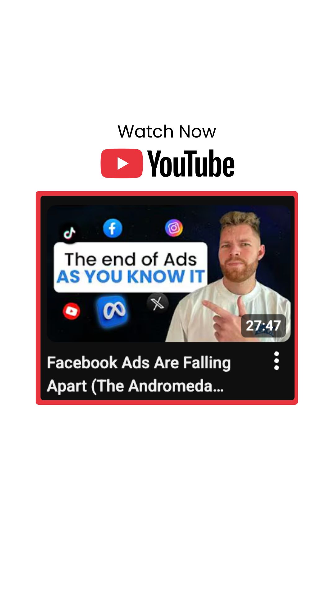Justin - Get Clients Facebook ad