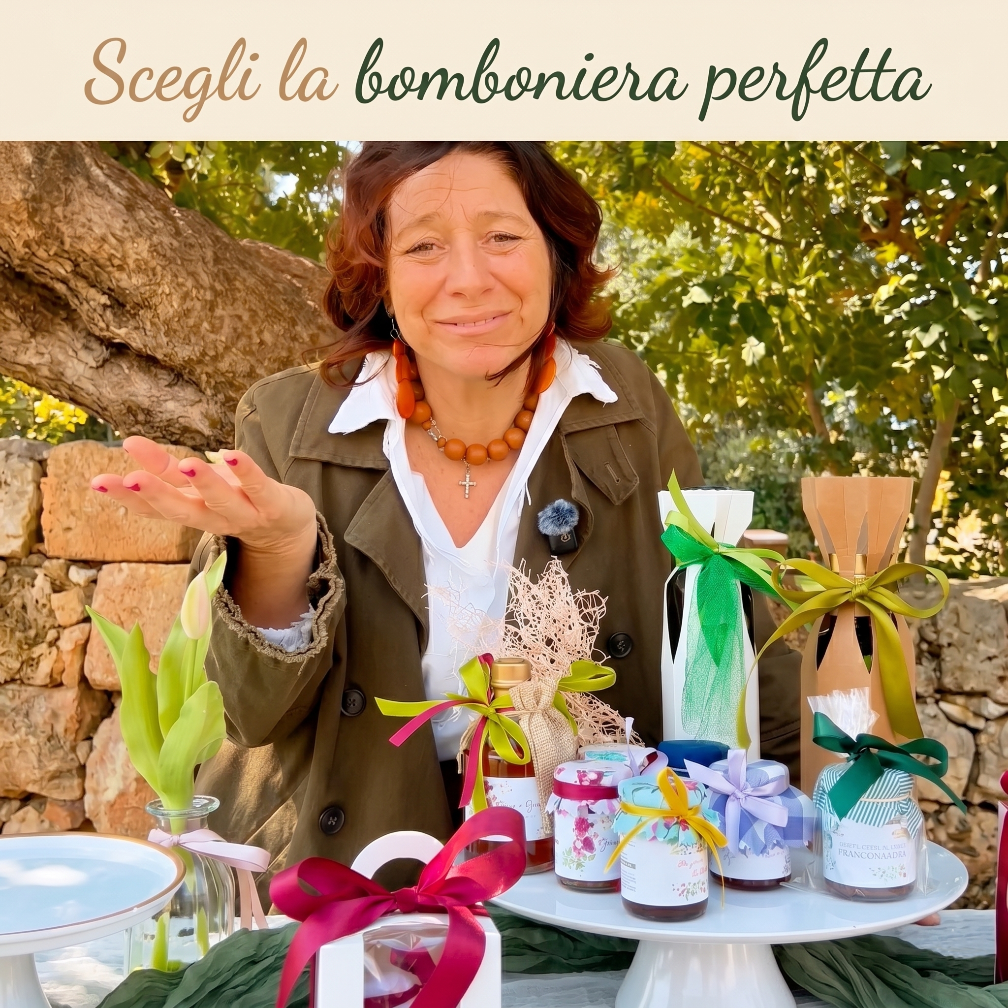 Pantaleo Agricoltura Facebook ad: Bomboniere artigianali con prodotti biologici pugliesi